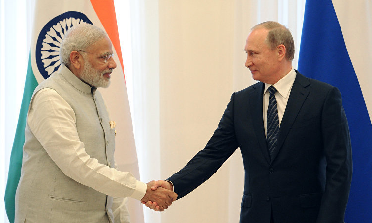 Президент РФ Владимир Путин и премьер-министр Индии Нарендра Моди. Фото:&copy; РИА Новости/ Михаил Метцель