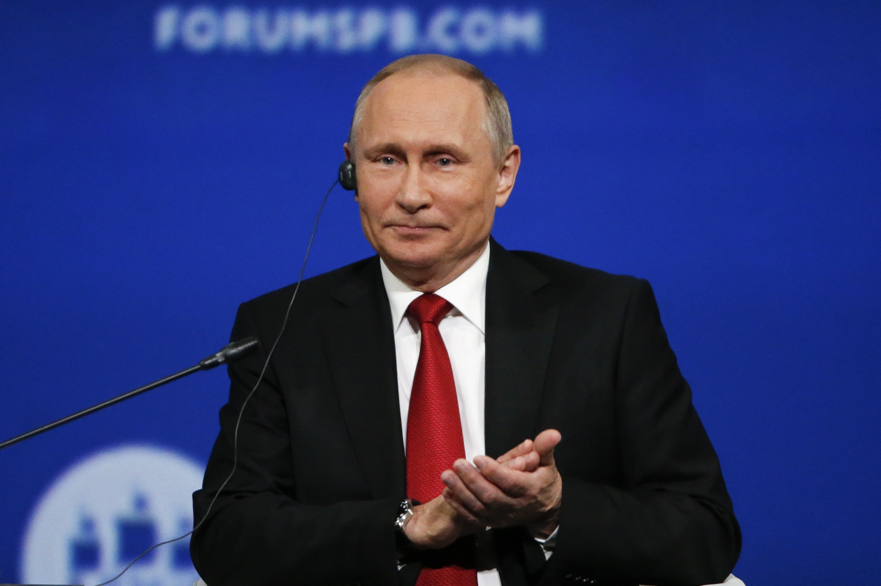 Владимир Путин во время ПМЭФ-2017. Фото: &copy;&nbsp;REUTERS/Grigory Dukor