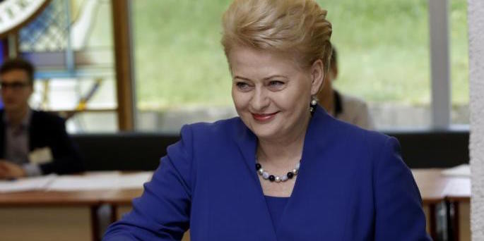 Президент Литвы Даля Грибаускайте. Фото: &copy;&nbsp;REUTERS/Ints Kalnins