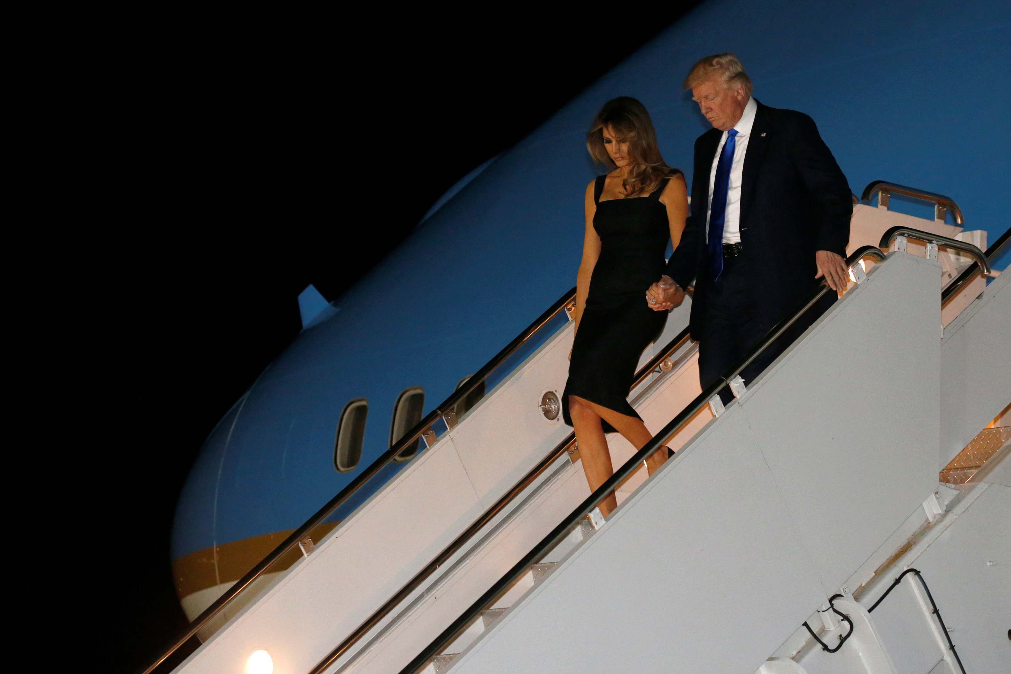 Меланья и Дональд Трамп. Фото: © REUTERS/Jonathan Ernst