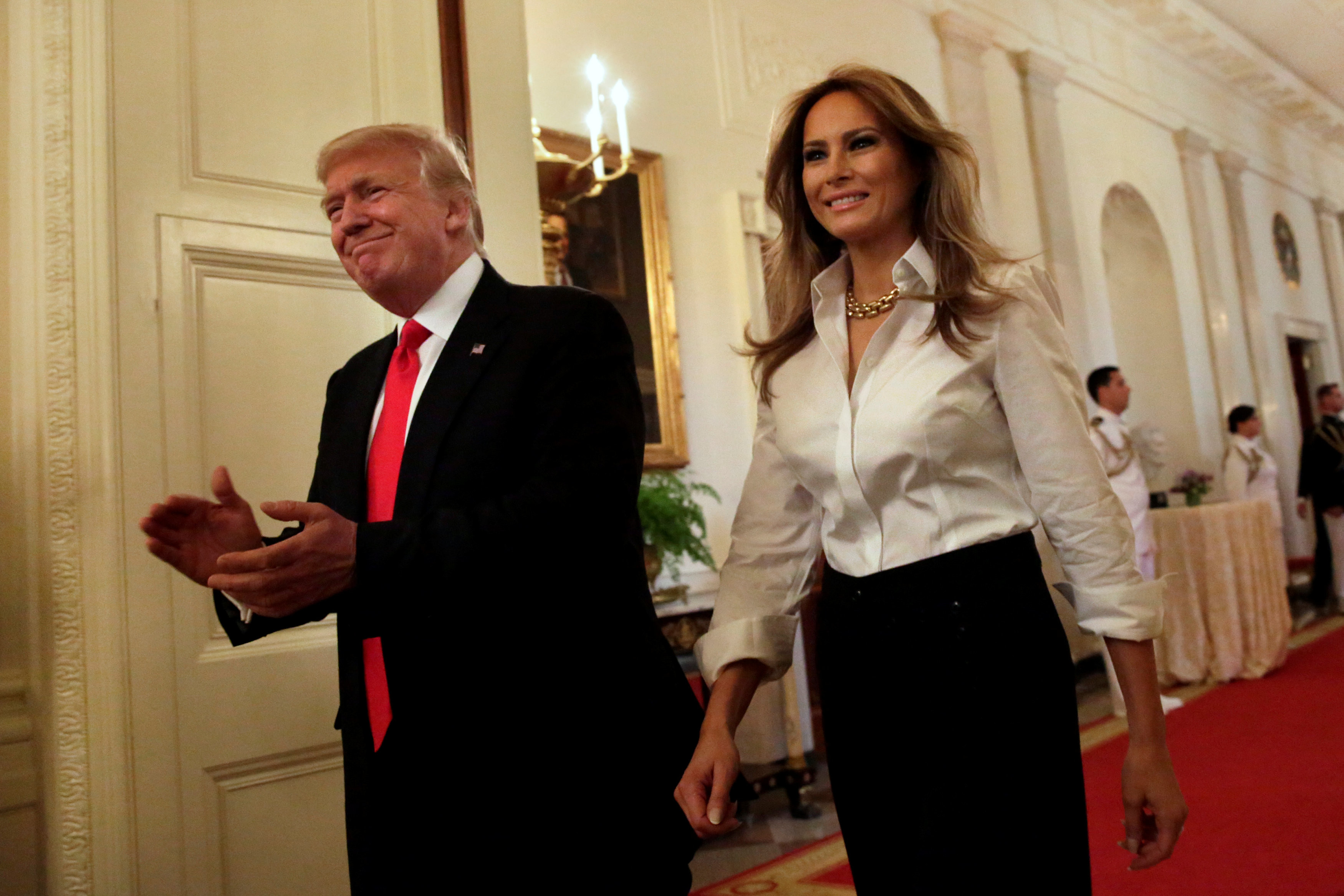 Меланья и Дональд Трамп. Фото: © REUTERS/Yuri Gripas