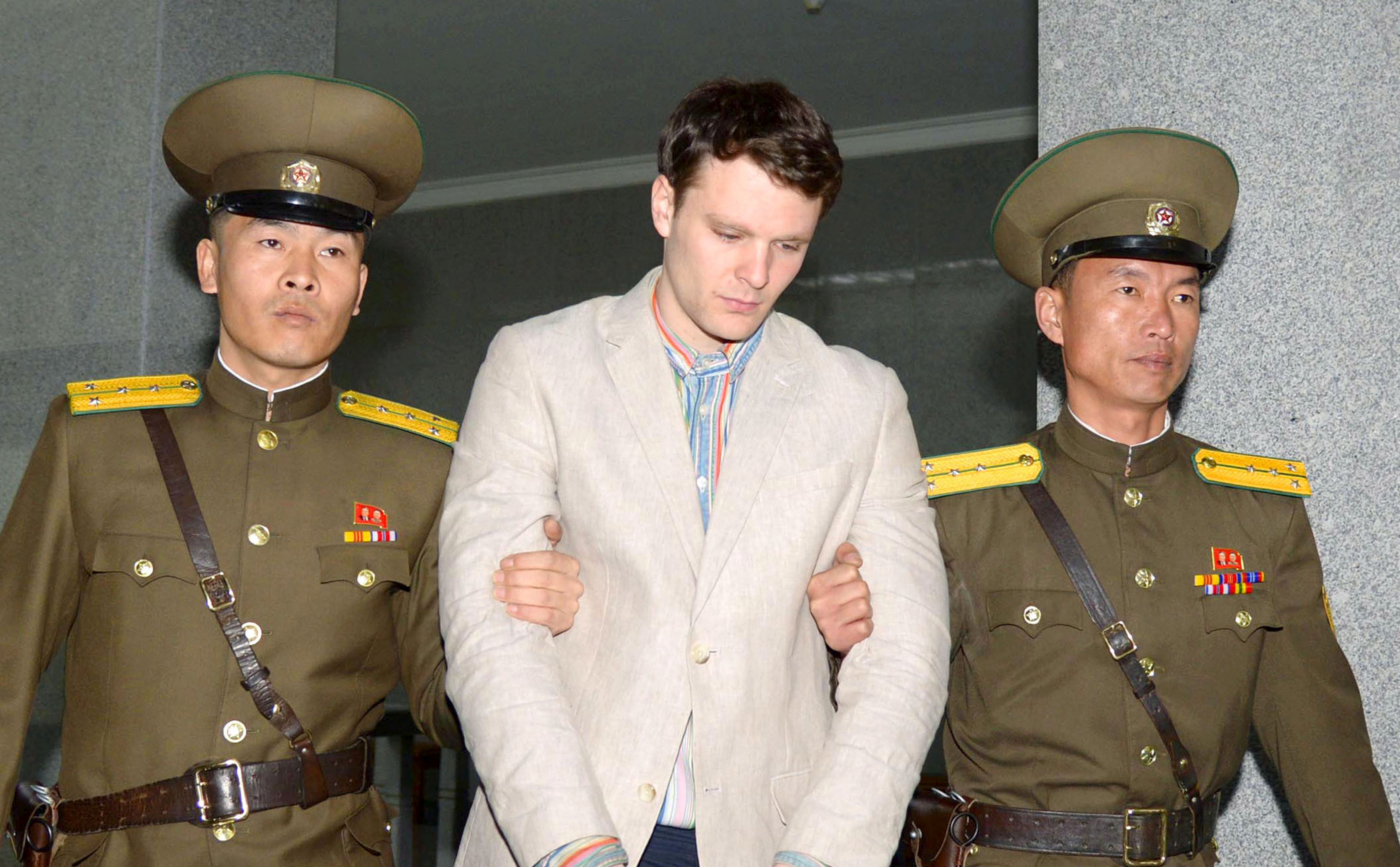 <p>Задержанный в КНДР американский студент Отто-Фридерик Уормбиер. Фото: &copy;REUTERS/<span>Kyodo</span></p>