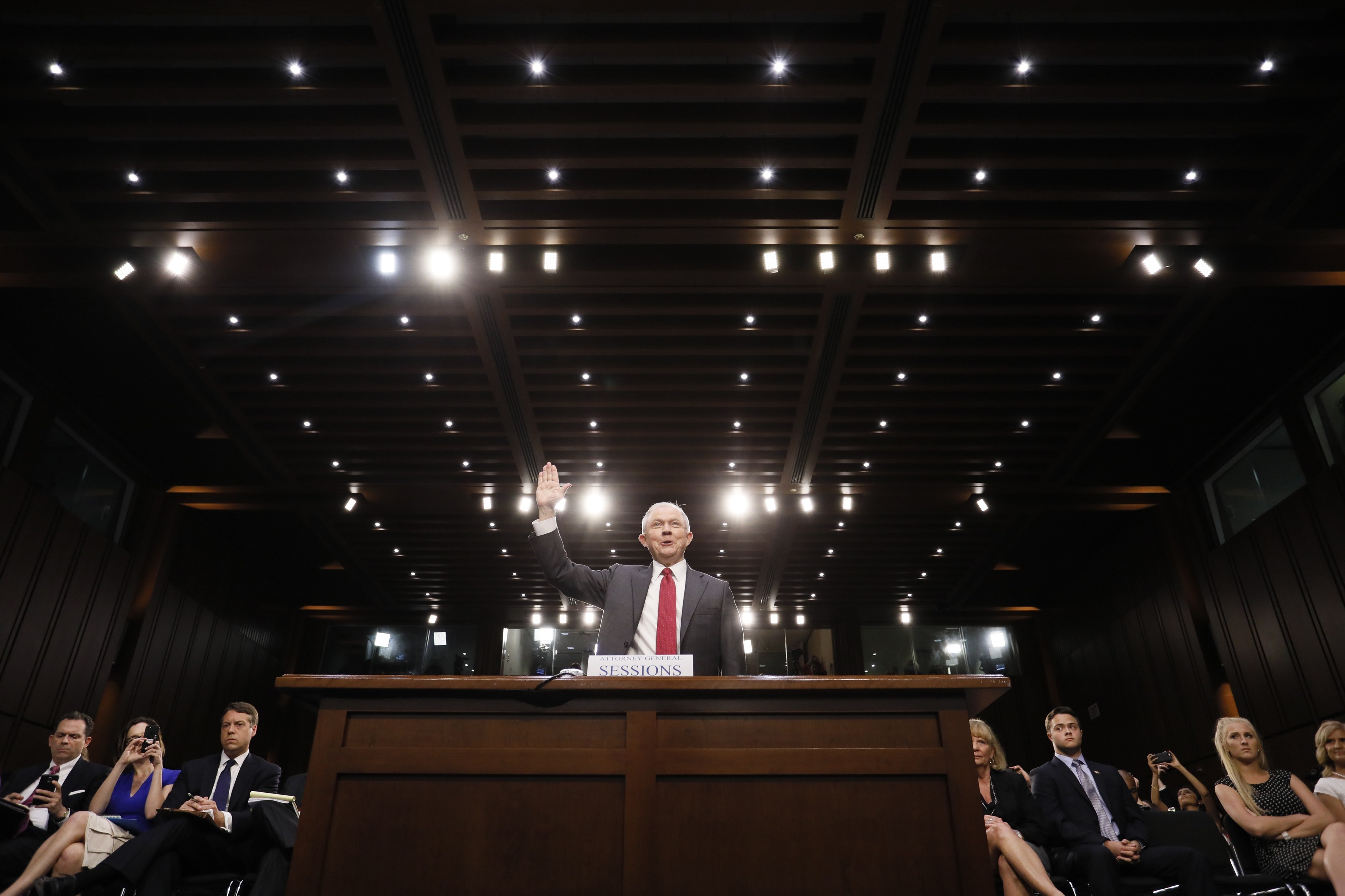 Джефф Сешнс в Сенате США. Фото: &copy;&nbsp; REUTERS/Jonathan Ernst