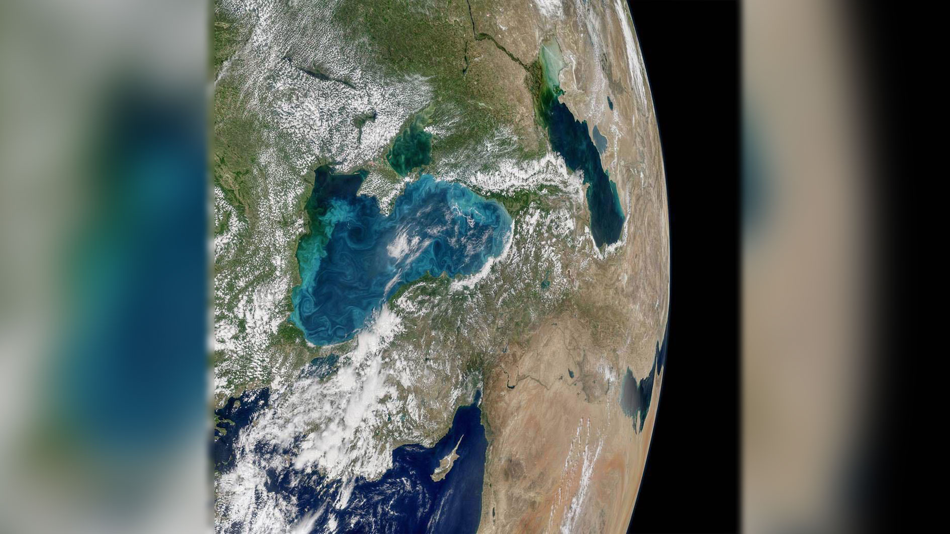 Чёрное море. Фото: NASA