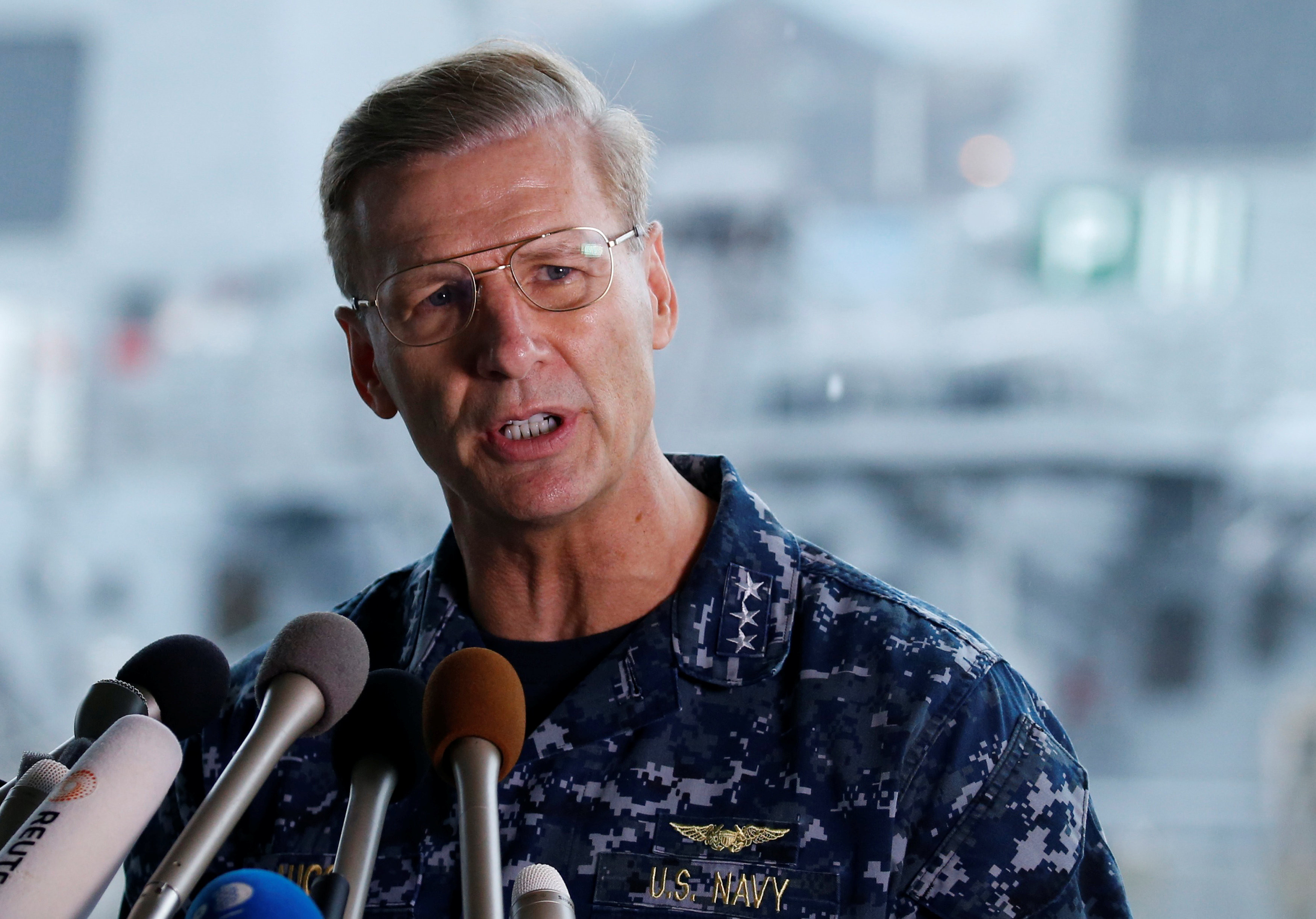 Вице-адмирал Джозеф Окоин. Фото: &copy;REUTERS/Toru Hanai