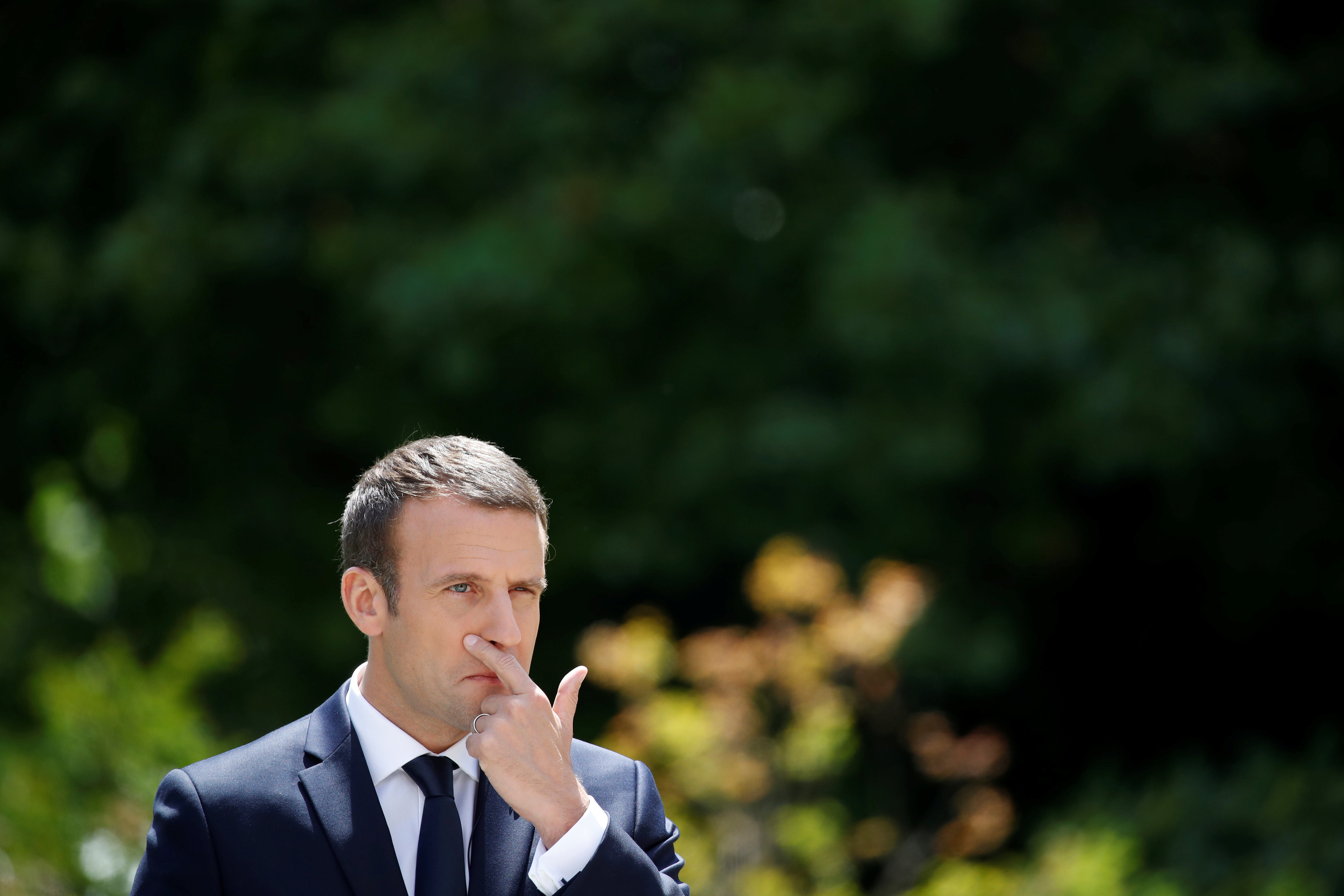 Президент Франции Эммануэль Макрон. Фото: &copy;&nbsp;REUTERS/Christian Hartmann