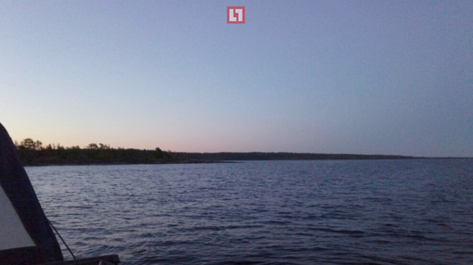 На месте ЧП на Ладожском озере. Фото: ГУ МЧС по Карелии