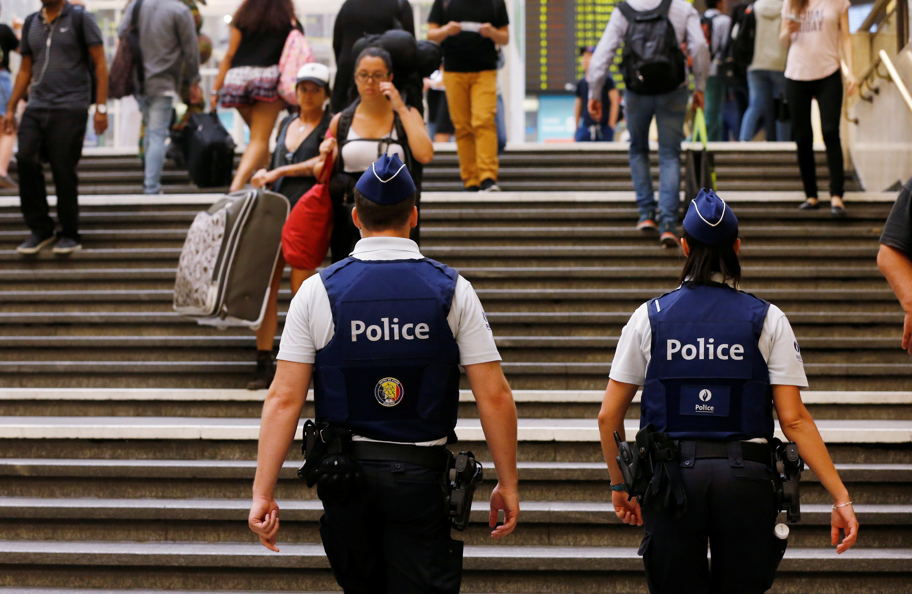 Полицейские Брюсселя. Фото: &copy; REUTERS/Francois Lenoir