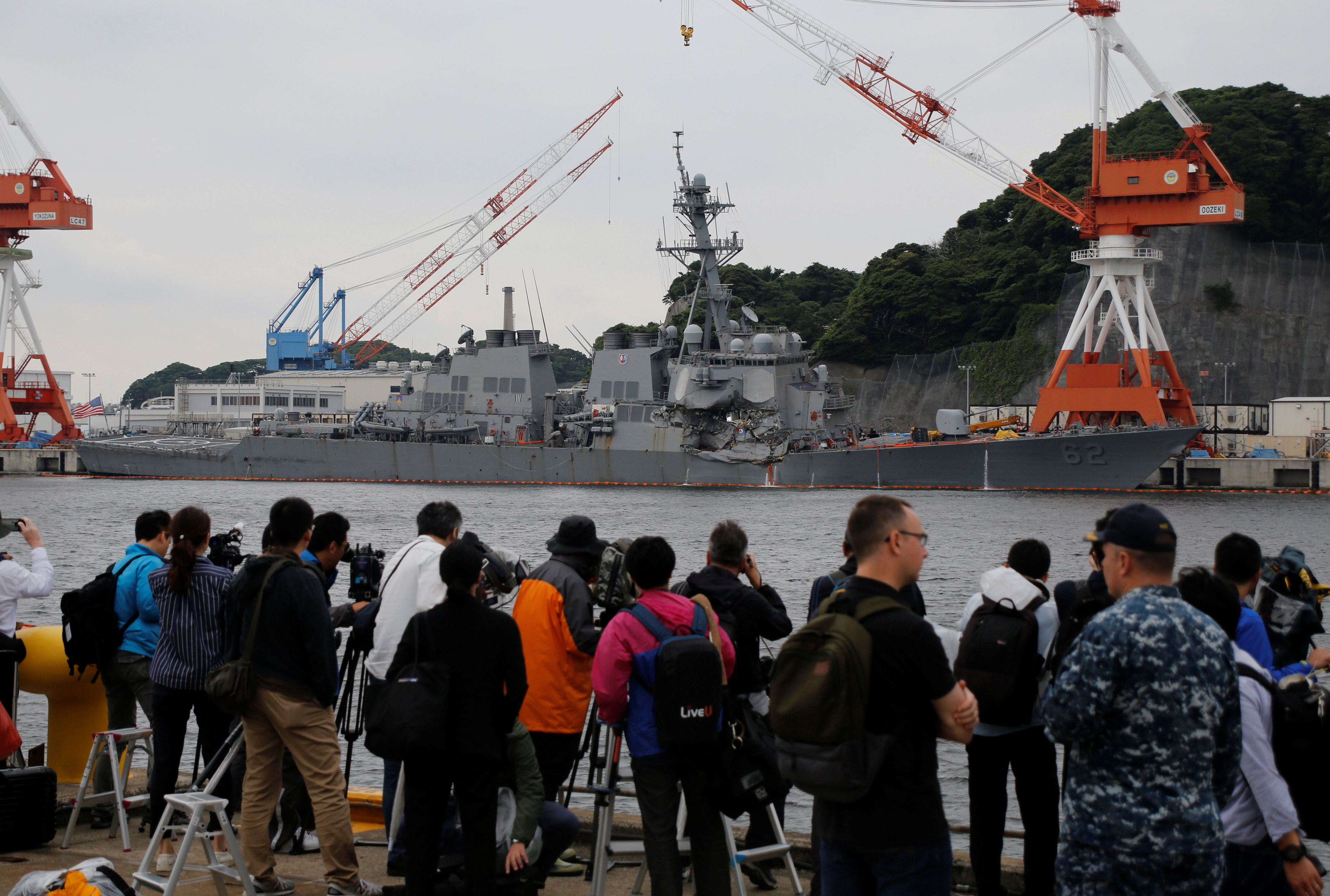 Эсминец Fitzgerald в порту Йокосука. Фото: &copy;&nbsp;REUTERS/Toru Hanai