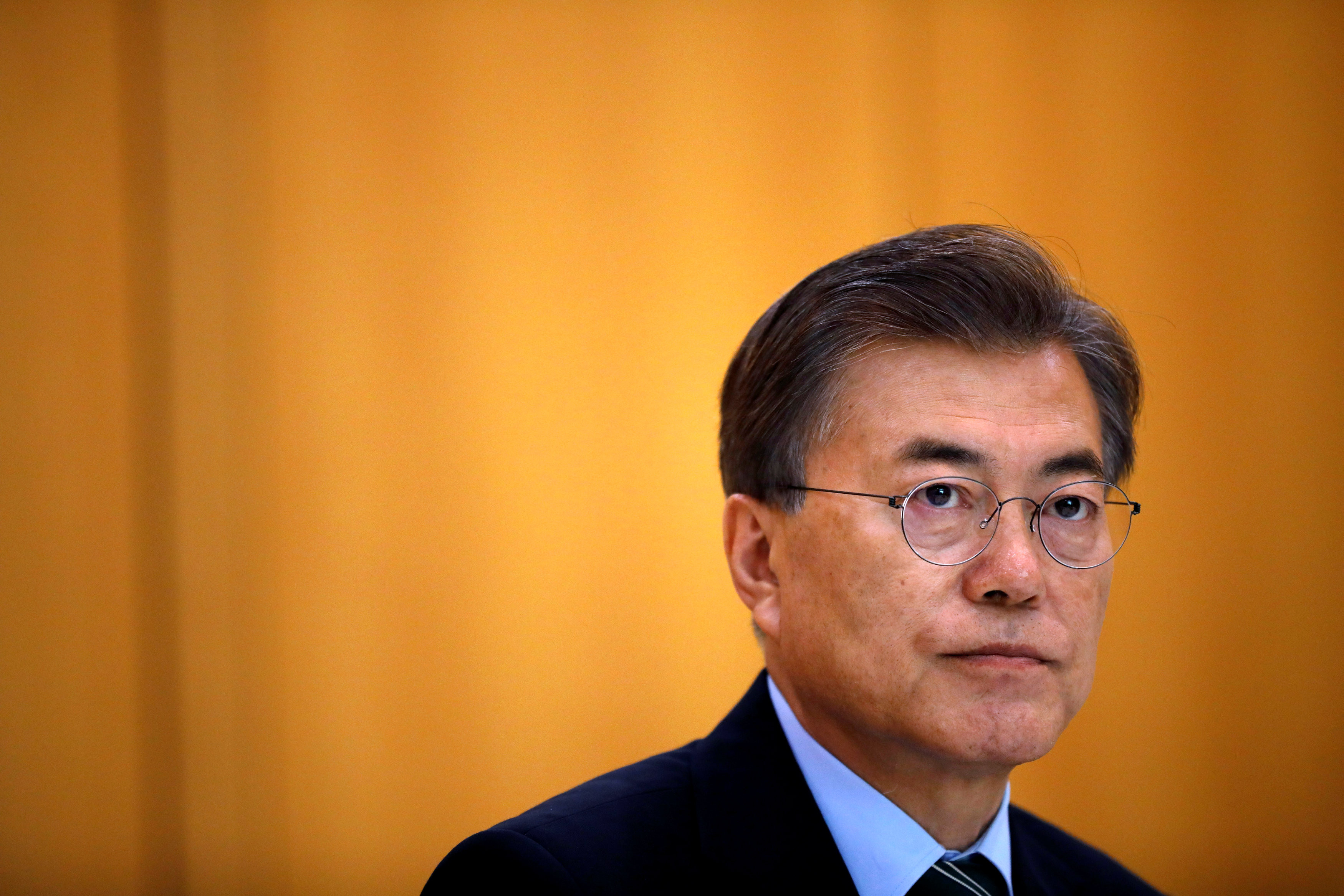 Президент Южной Кореи Мун Чжэ Ин. Фото: REUTERS/Kim Hong-Ji