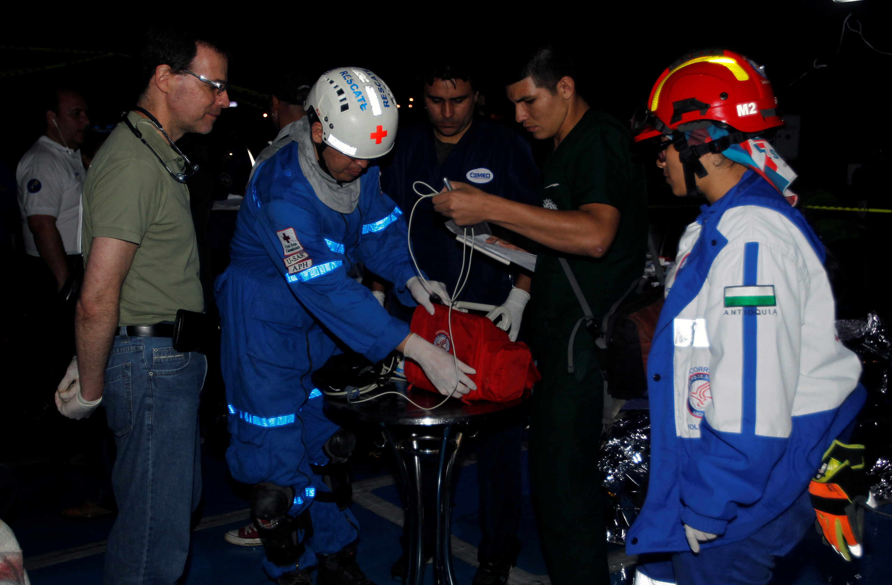 На месте спасательной операции в Колумбии. Фото: &copy;&nbsp;REUTERS/ Fredy Builes