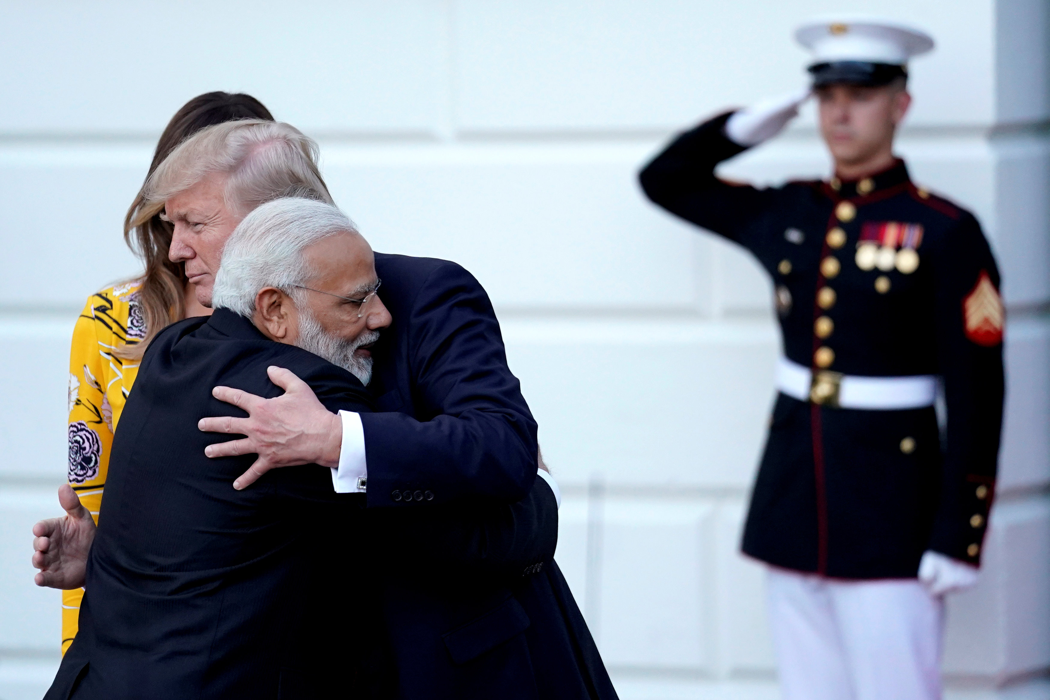 Нарендра Моди и Дональд Трамп во время встречи в Вашингтоне.&nbsp;Фото: &copy;&nbsp;REUTERS/Carlos Barria
