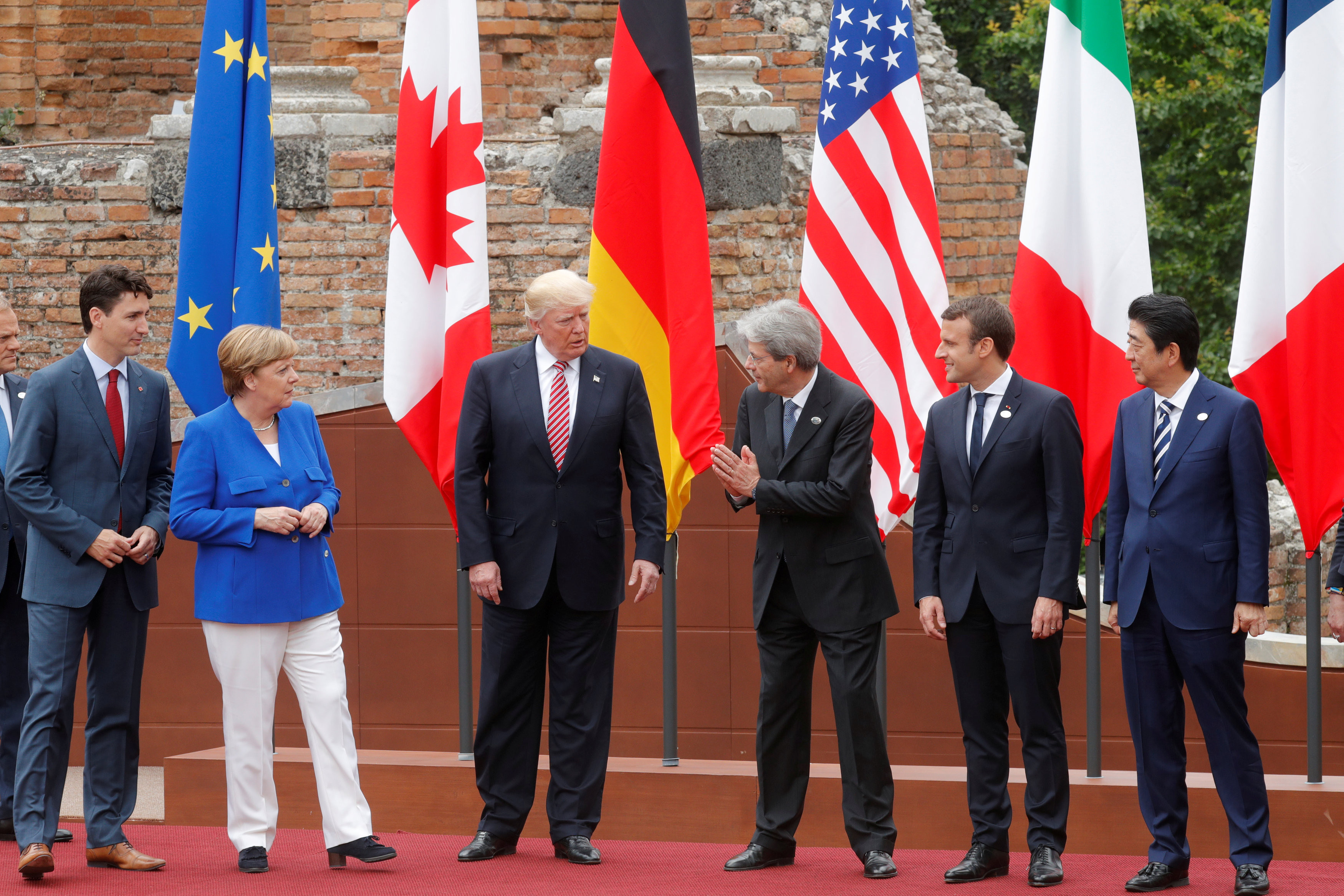 Лидеры стран-участниц саммита G7. Фото: &copy; REUTERS/Philippe Wojazer