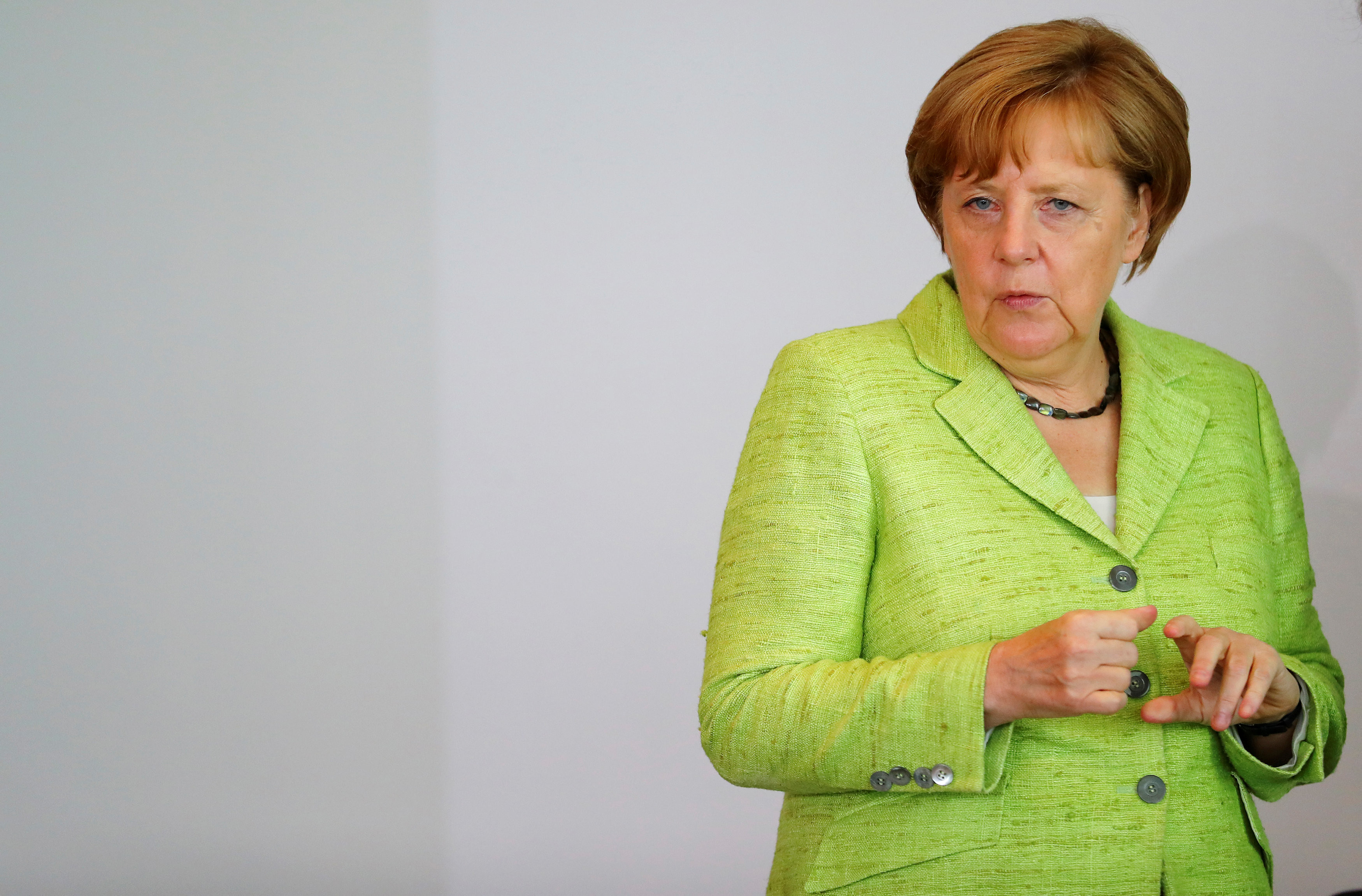 Канцлер Германии Ангела Меркель. Фото: &copy;&nbsp;REUTERS/Hannibal Hanschke
