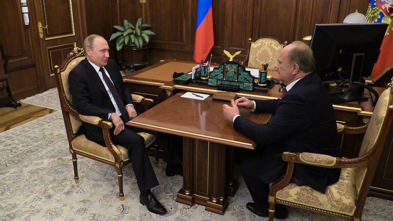 Владимир Путин и Геннадий Зюганов. Фото:&nbsp;Александр Мельников