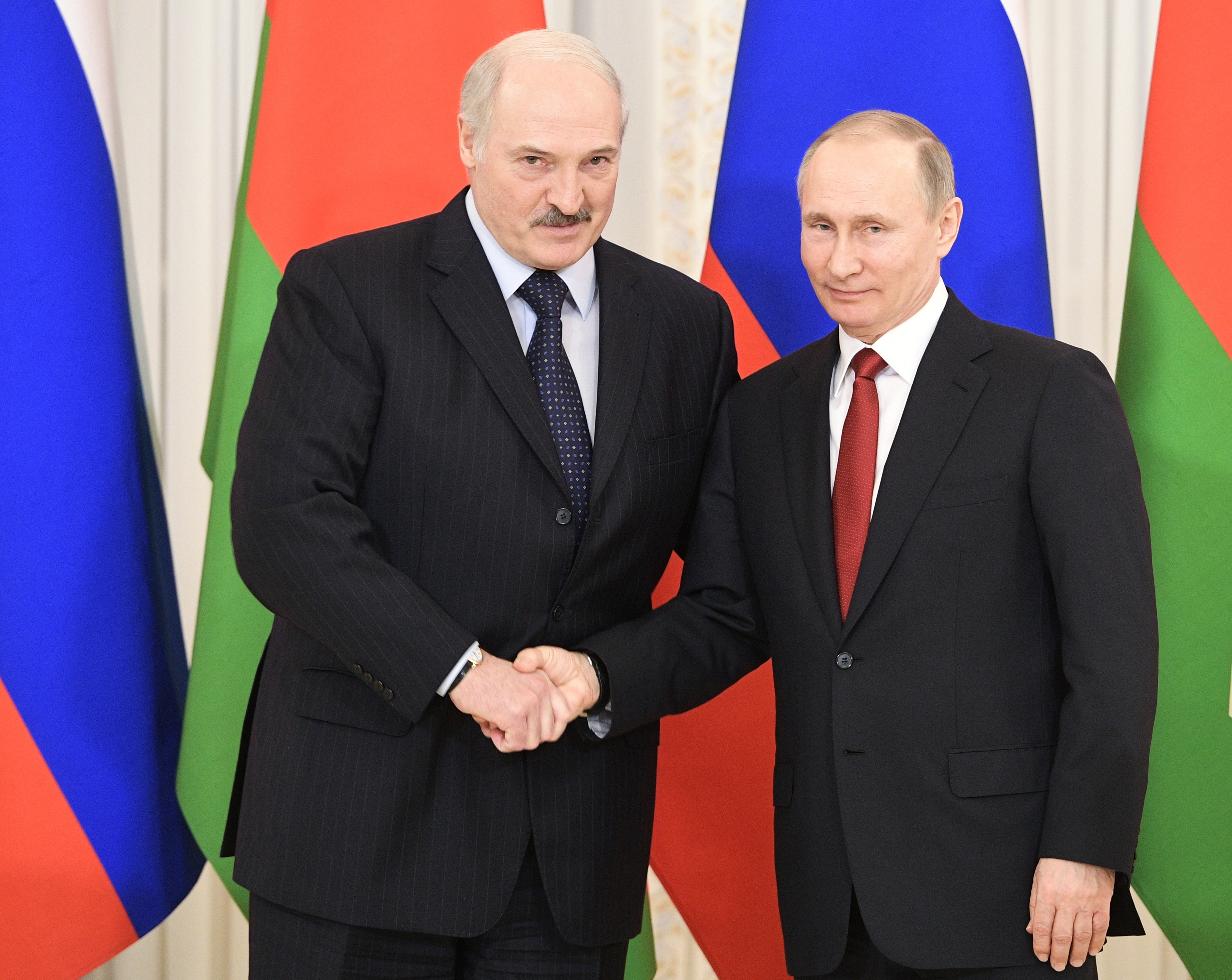 Президент Белоруссии Александр Лукашенко и президент России Владимир Путин. Фото: &copy;РИА Новости/Алексей&nbsp;Даничев