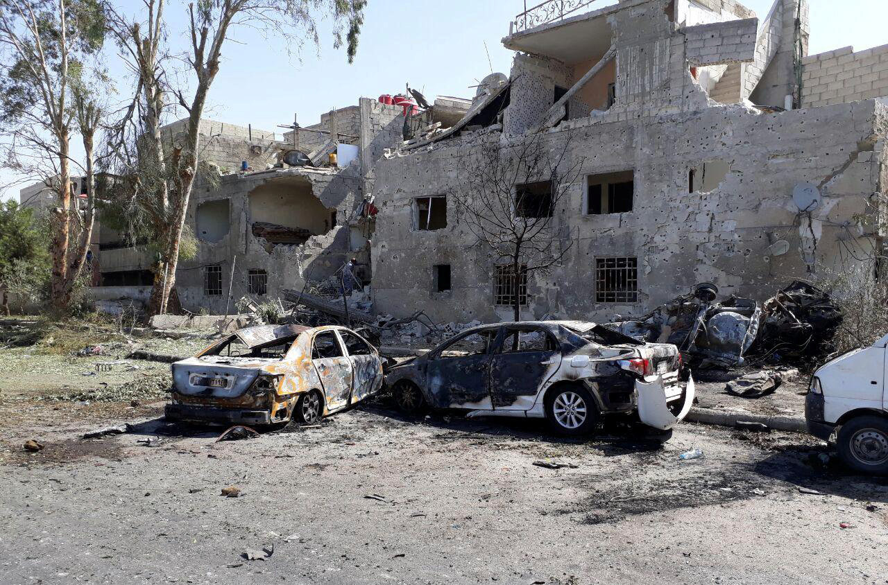 Место теракта в Дамаске. Фото: &copy;REUTERS/SANA/Handout&nbsp;