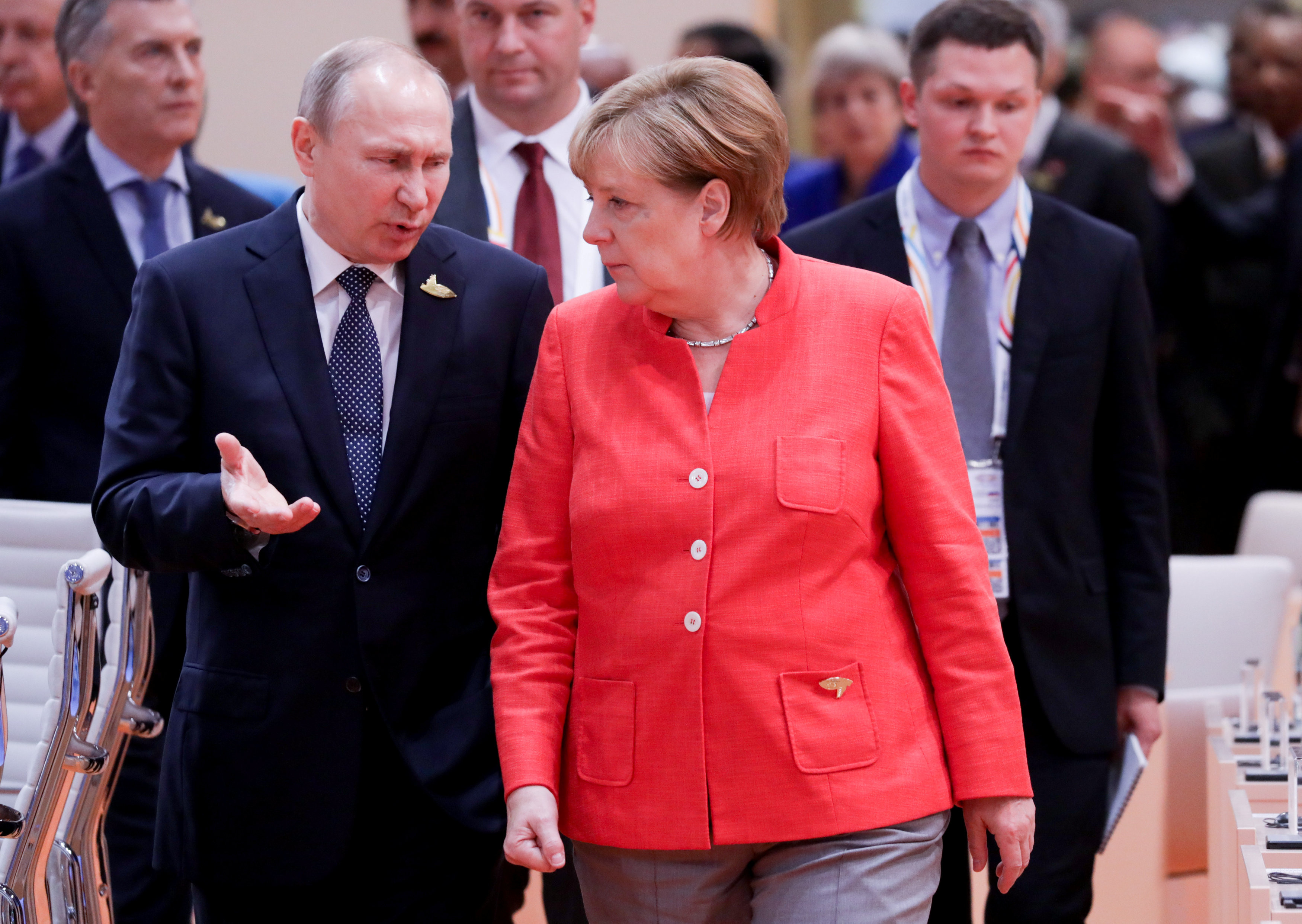 Президент России Владимир Путин и канцлер Германии Ангела Меркель. Фото: &copy; REUTERS/Kay Nietfeld