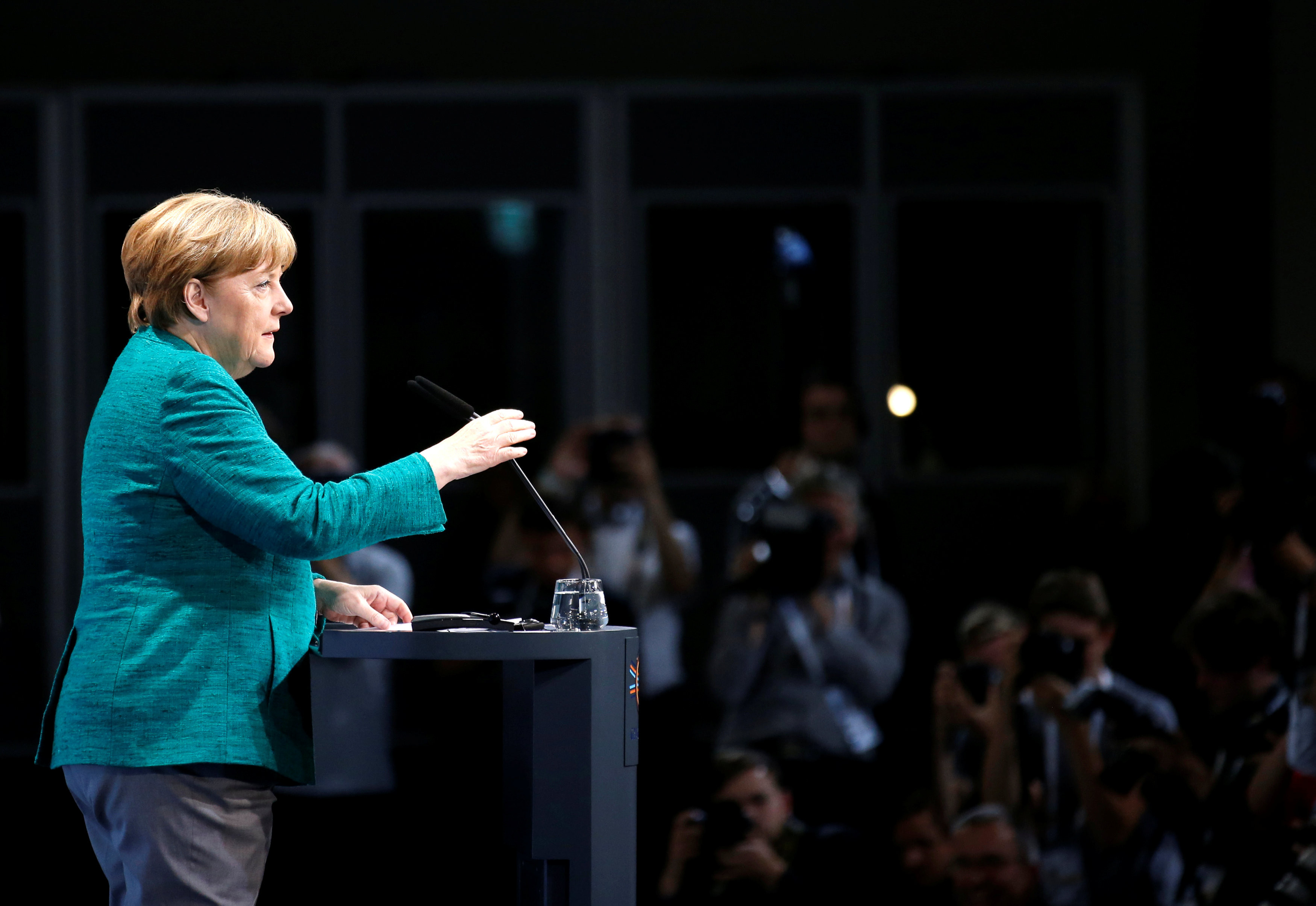 Канцлер ФРГ Ангела Меркель. Фото: &copy;REUTERS/Axel Schmidt
