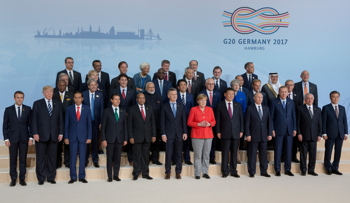 Лидеры стран "Большой двадцатки". Фото: &copy;REUTERS/Ian Langsdon