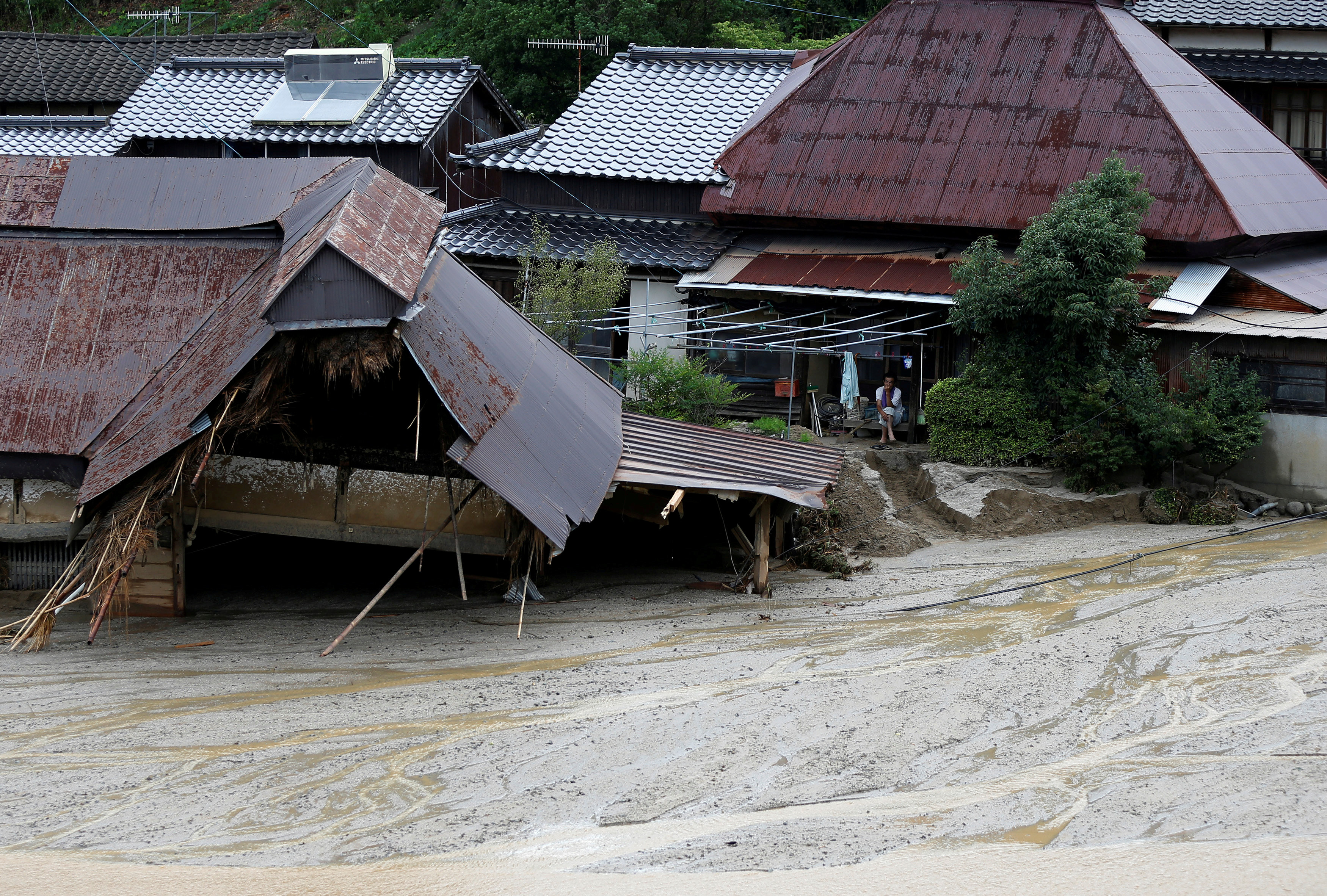 Наводнение в Японии. Фото: &copy; REUTERS/Issei Kato