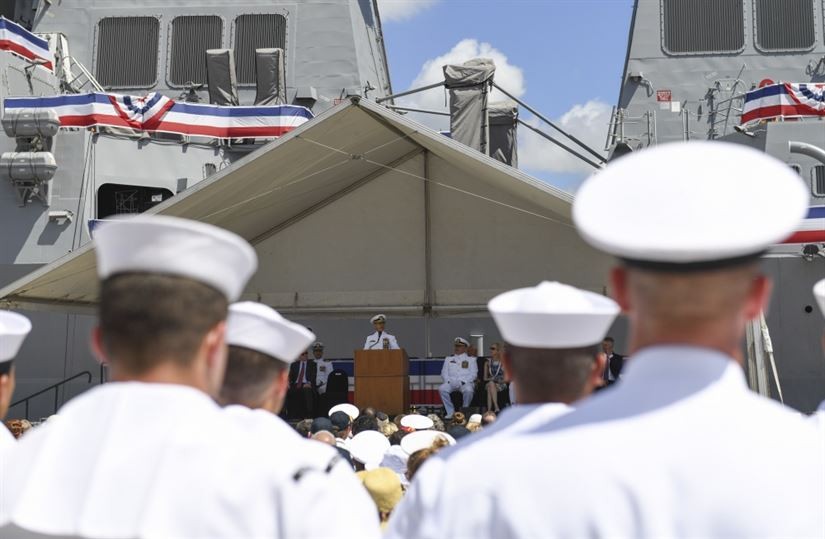 Торжественная церемония на базе Перл-Харбор. Фото: пресс-служба Пентагона