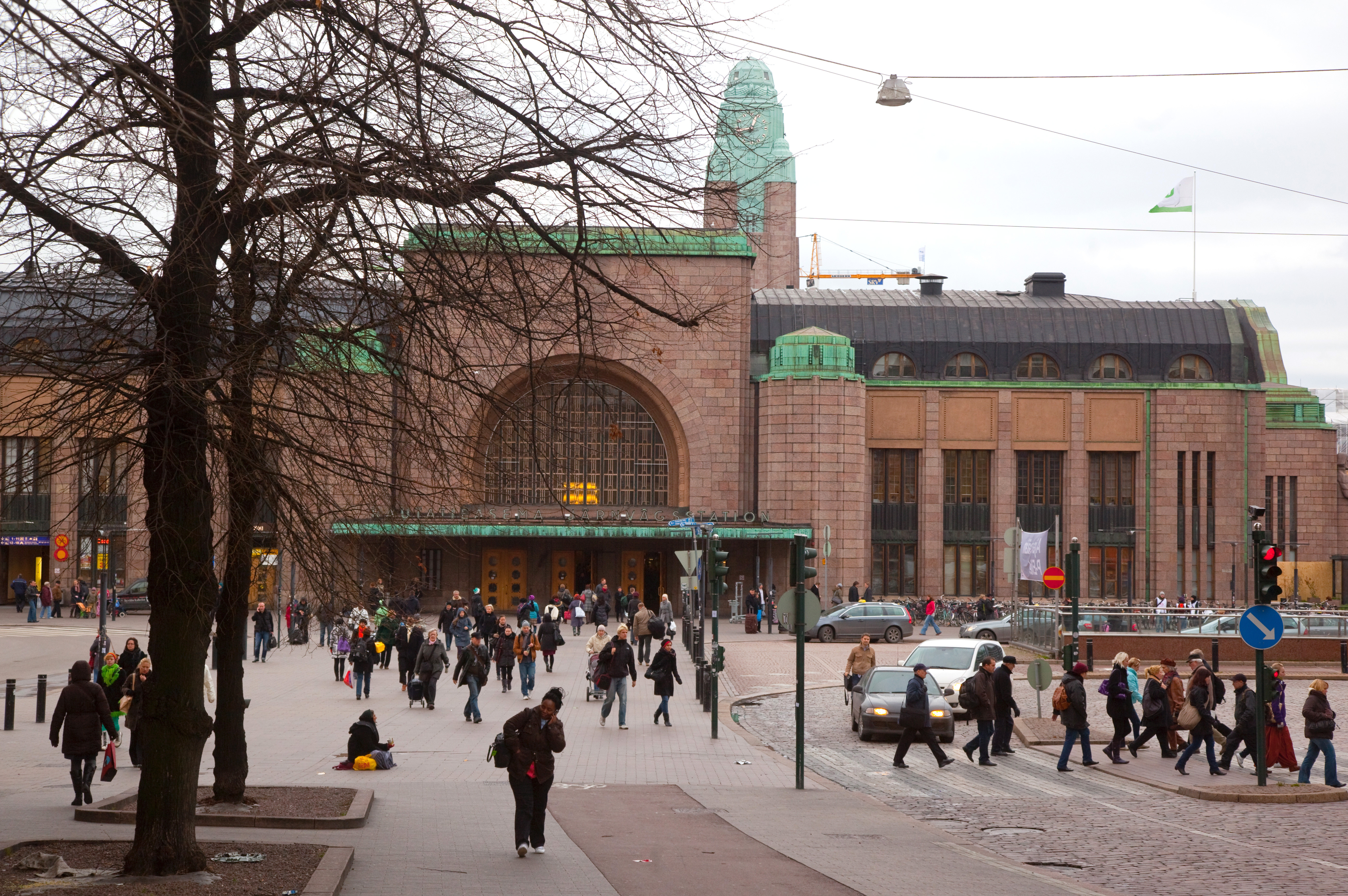 Здание городского железнодорожного вокзала в Хельсинки. Фото: &copy; РИА Новости/Михаил Фомичев