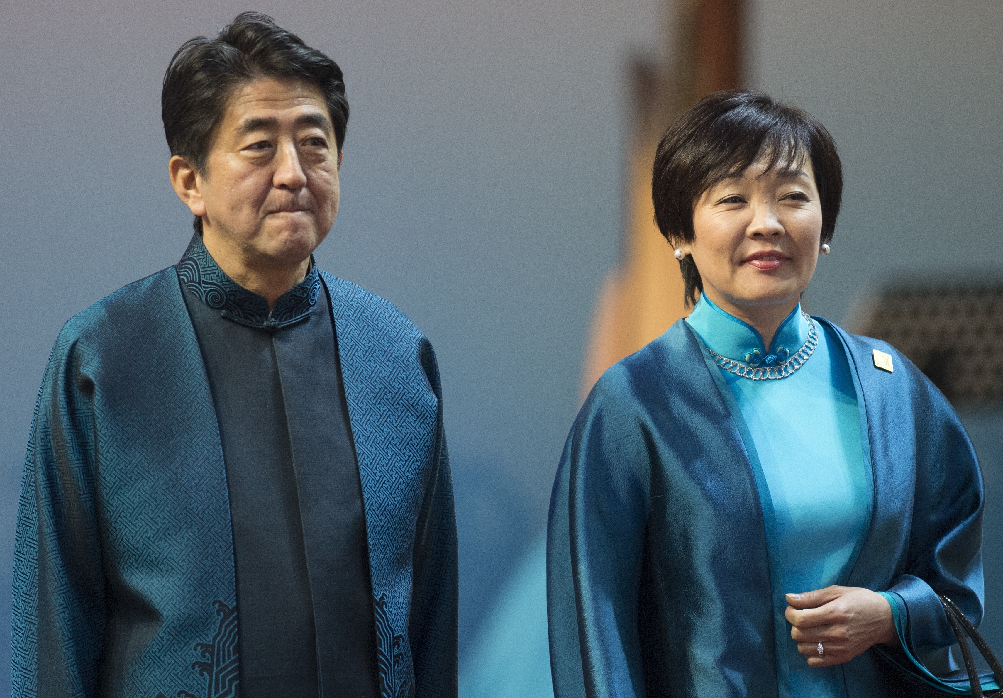 Премьер-министр Японии Синдзо Абэ с супругой Акиэ.&nbsp;Фото: &copy;РИА Новости/Сергей Гунеев