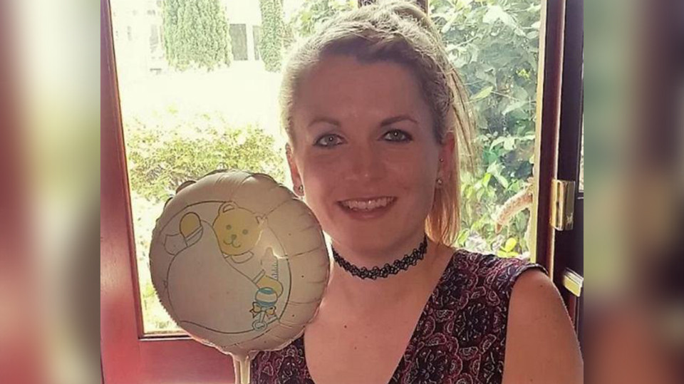 26-летняя Софи Фриборн с шариком. Фото: соцсети&nbsp;