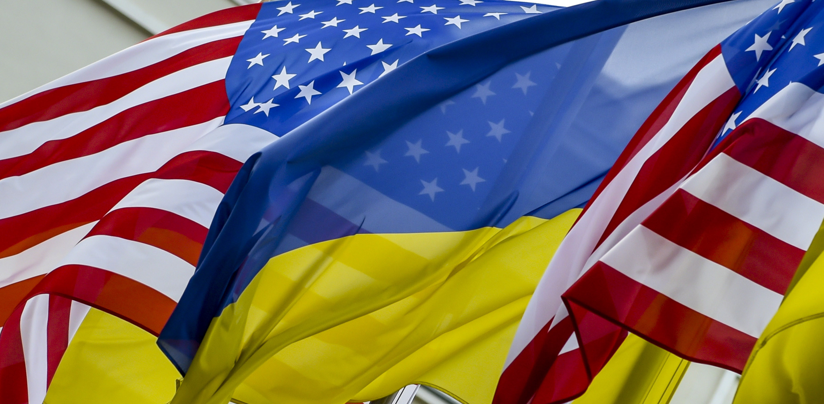 Флаги США и Украины. Фото: &copy; РИА Новости/Николай Лазаренко