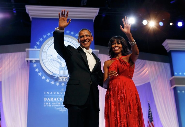 Барак и Мишель Обама. Фото:&nbsp;&copy; REUTERS/Kevin Lamarque