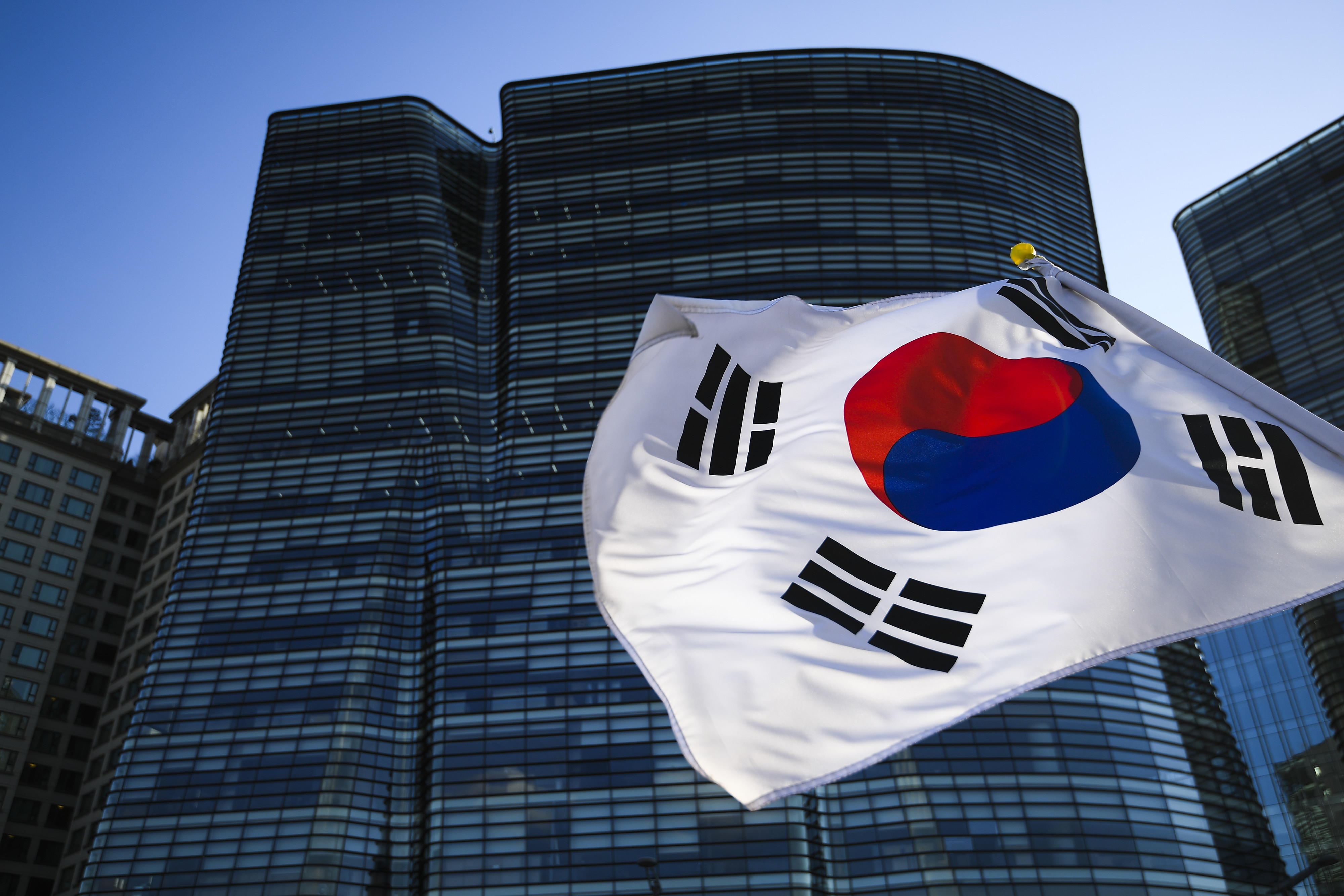 Флаг Южной Кореи. Фото: &copy; РИА Новости/Рамиль Ситдиков