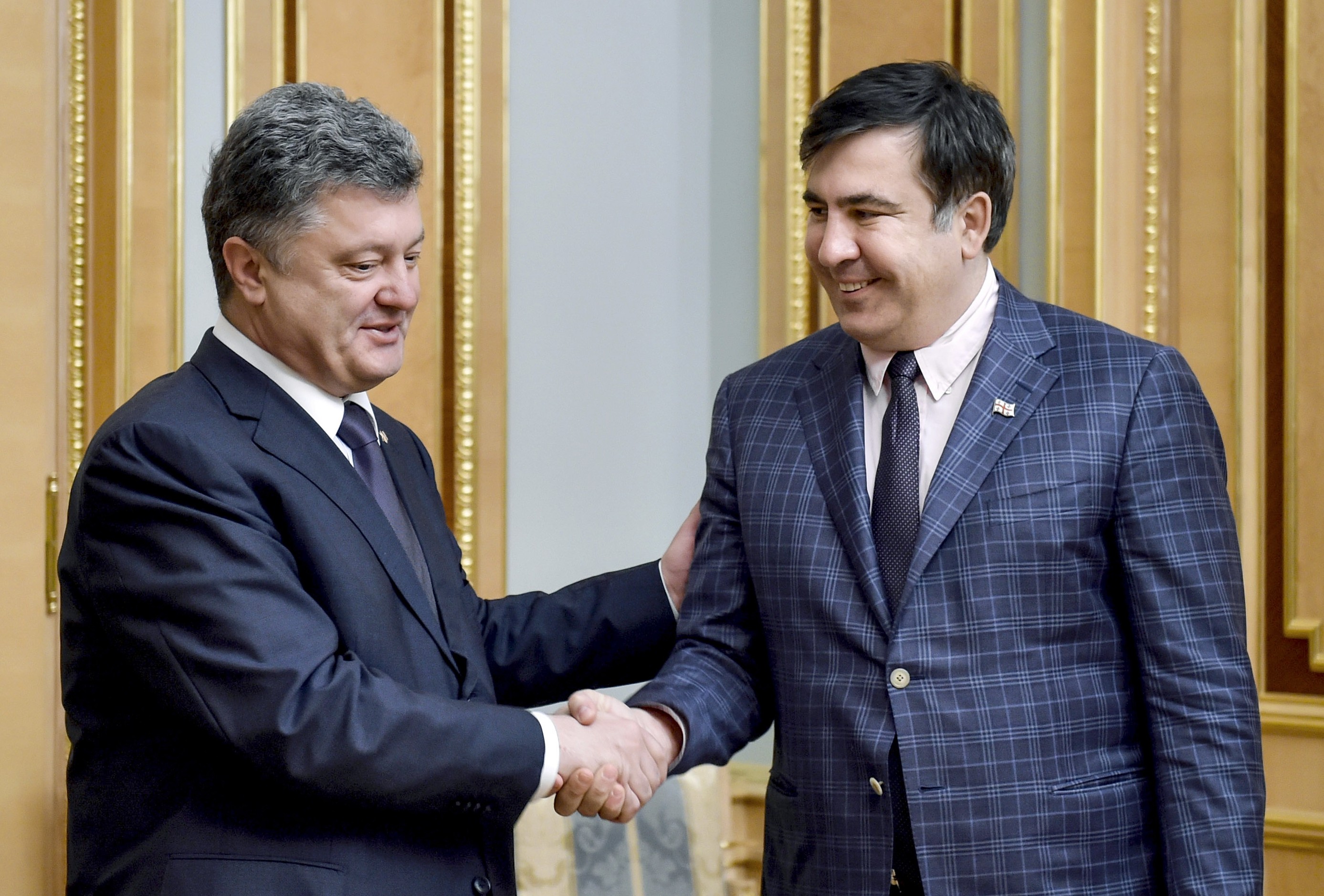 Пётр Порошенко и Михаил Саакашвили. Фото: &copy; РИА Новости/Николай Лазаренко