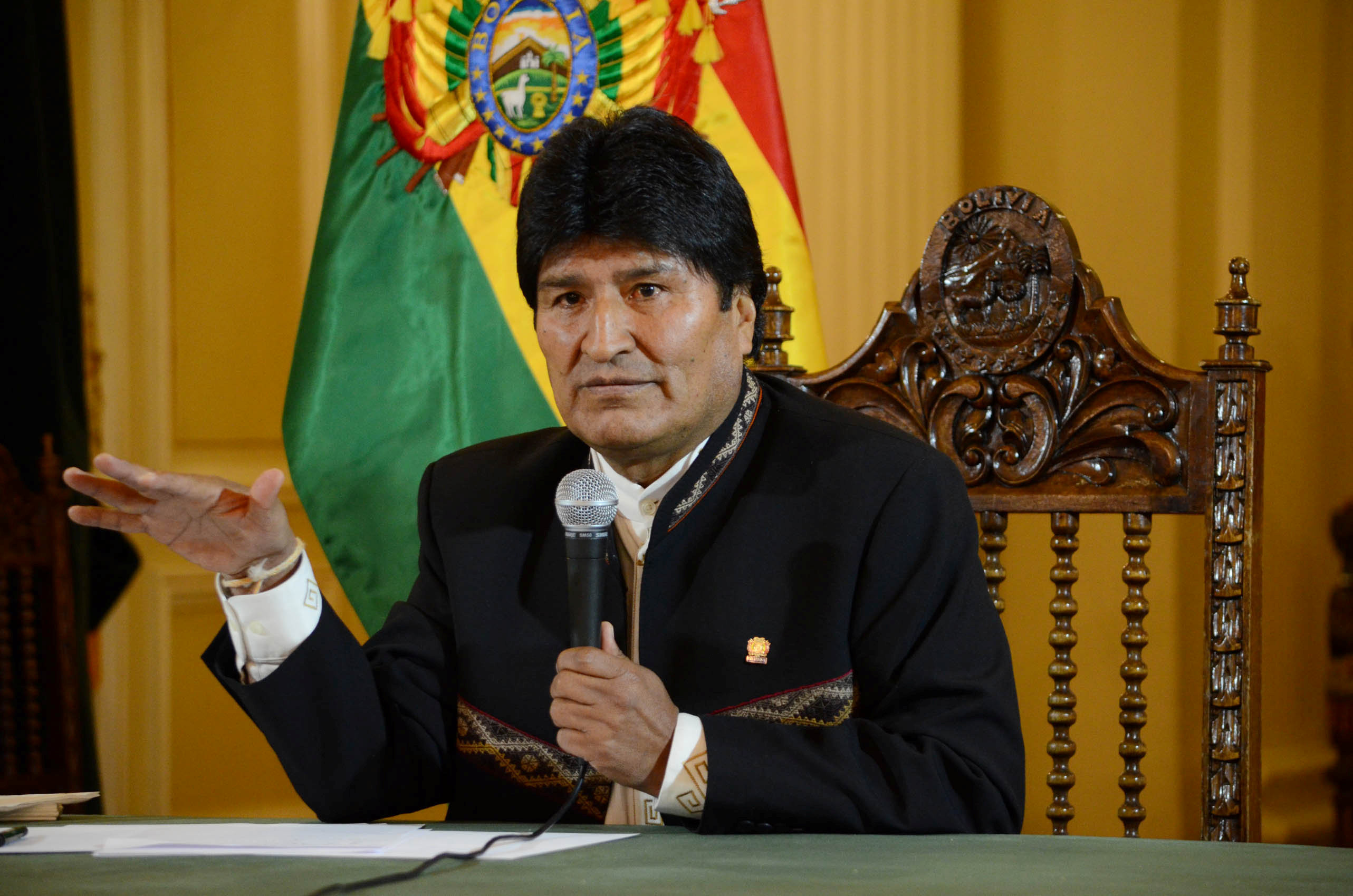 Президент Боливии Эво Моралес. Фото: &copy; REUTERS/Courtesy of Bolivian Presidency/Jose Lirauze