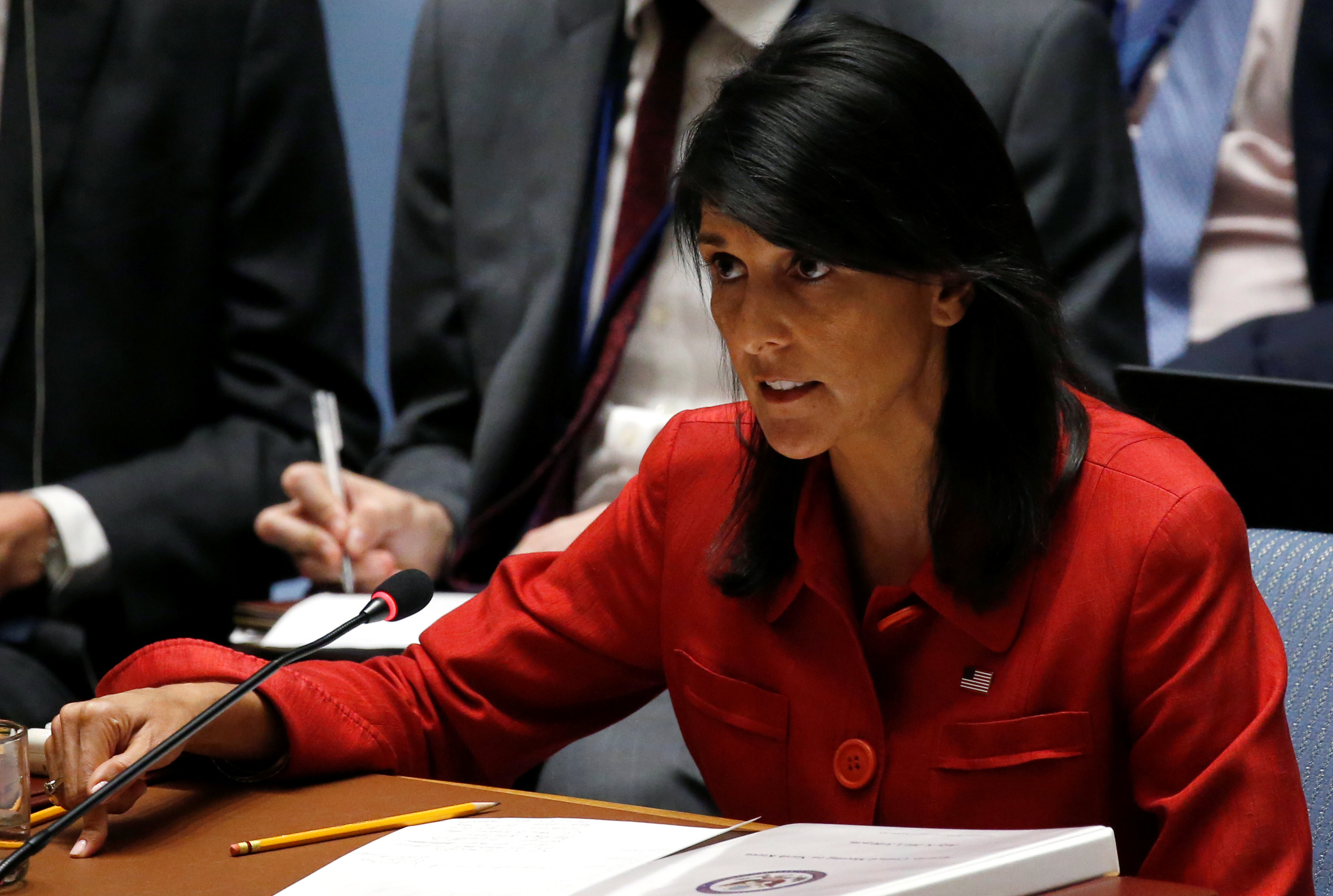 Постпред США при ООН Никки Хейли. Фото: &copy;&nbsp;REUTERS/Mike Segar