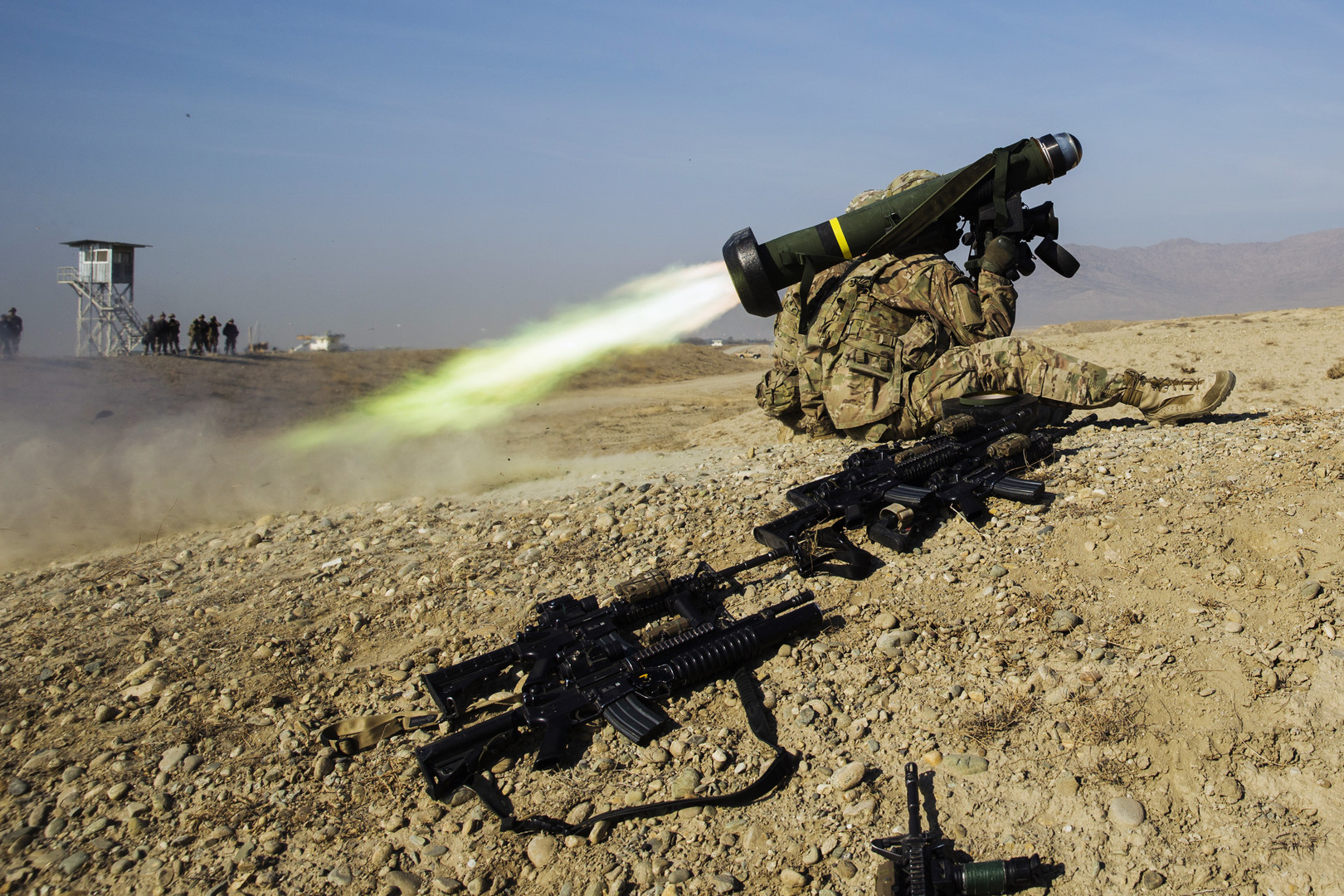 Американский военный с ракетной системой Javelin. Фото: &copy; REUTERS/Lucas Jackson