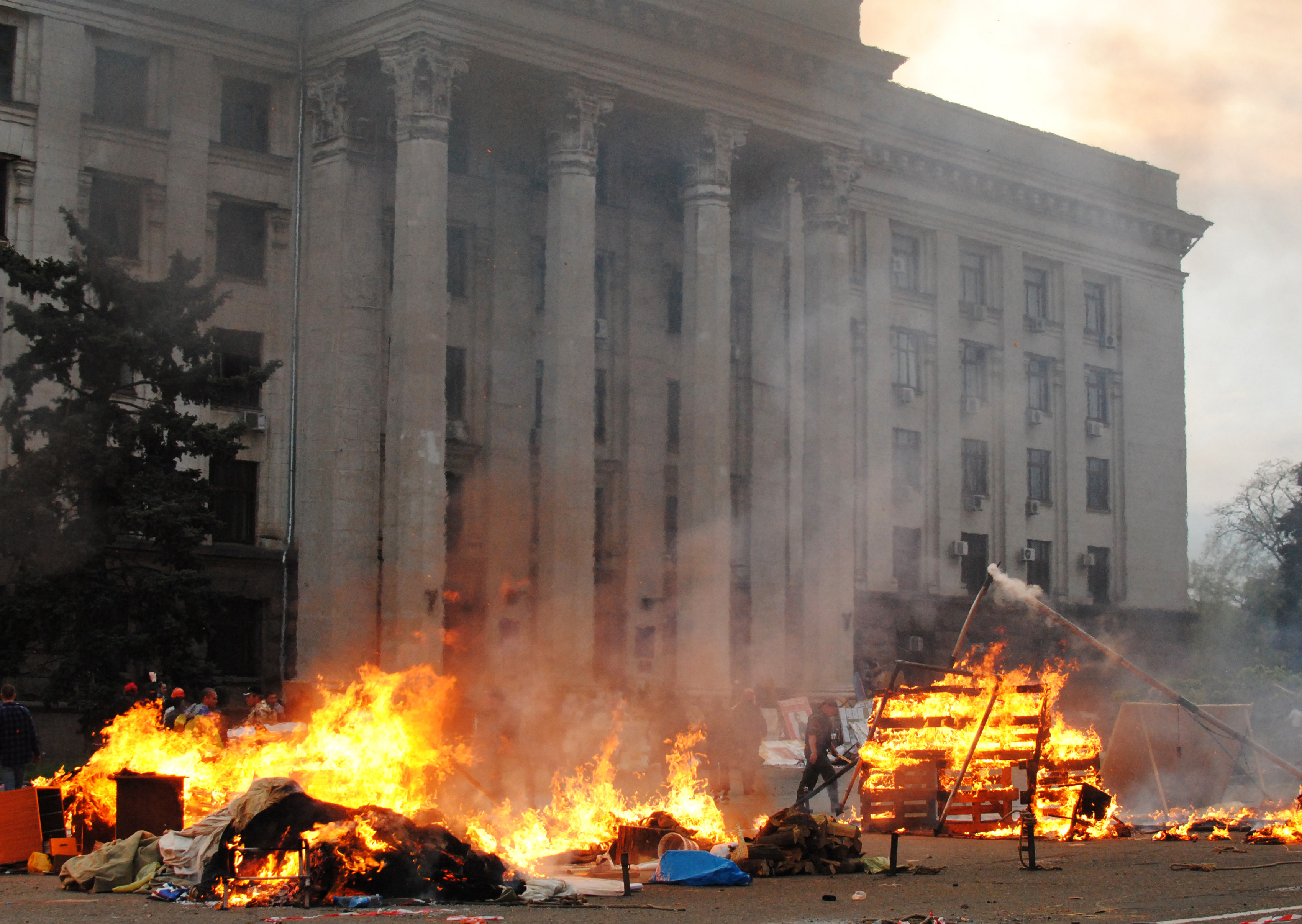 Дом Профсоюзов в Одессе 2 мая 2014 года. Фото: &copy;РИА Новости/Александр Полищук