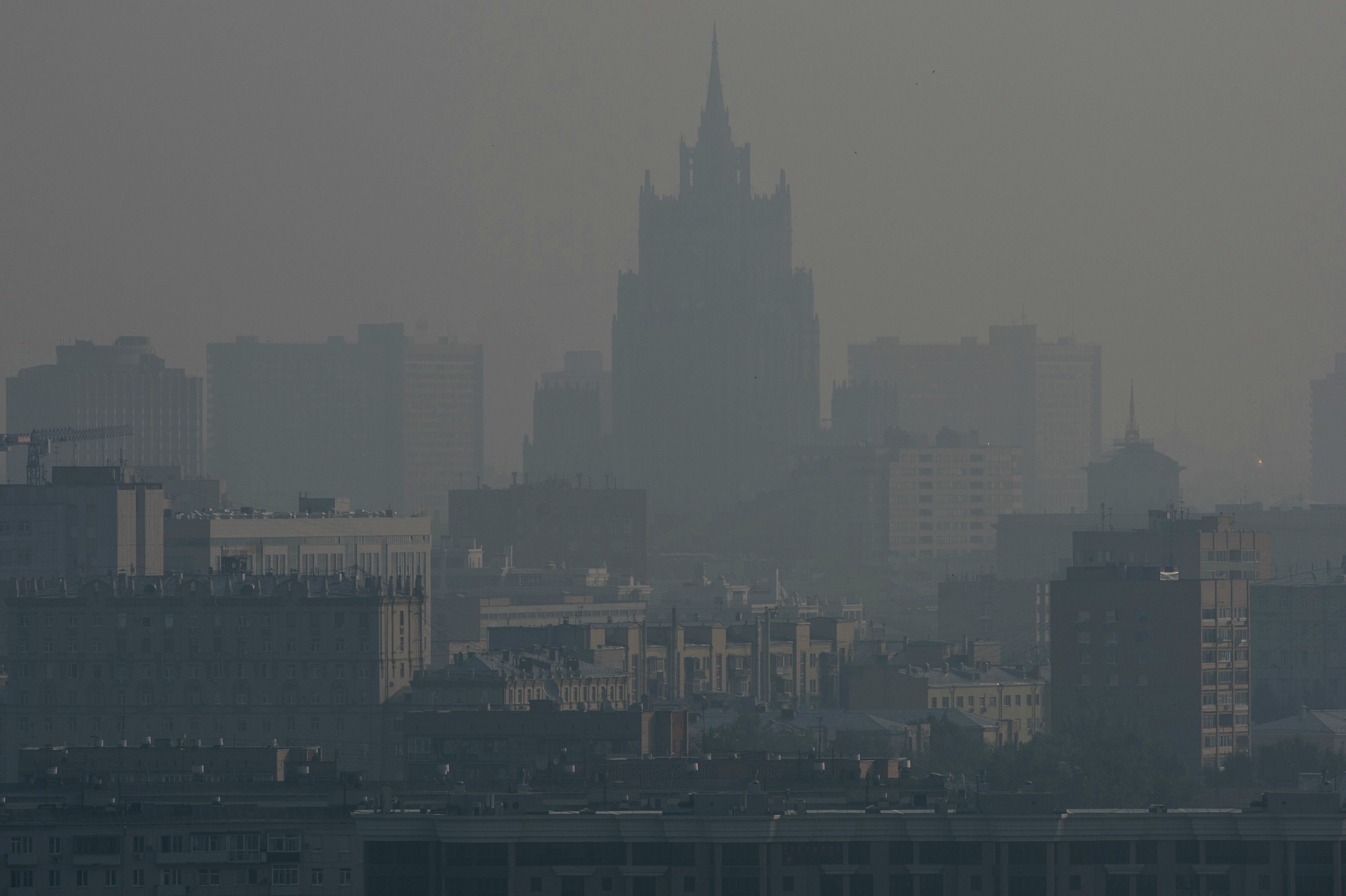 Москва в тумане. Фото: &copy; РИА Новости/Евгения Новоженина