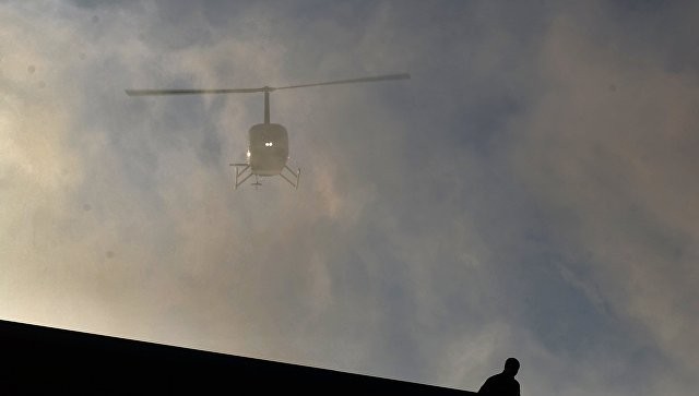 Вертолёт в небе. Фото: &copy; РИА Новости/Григорий Сысоев