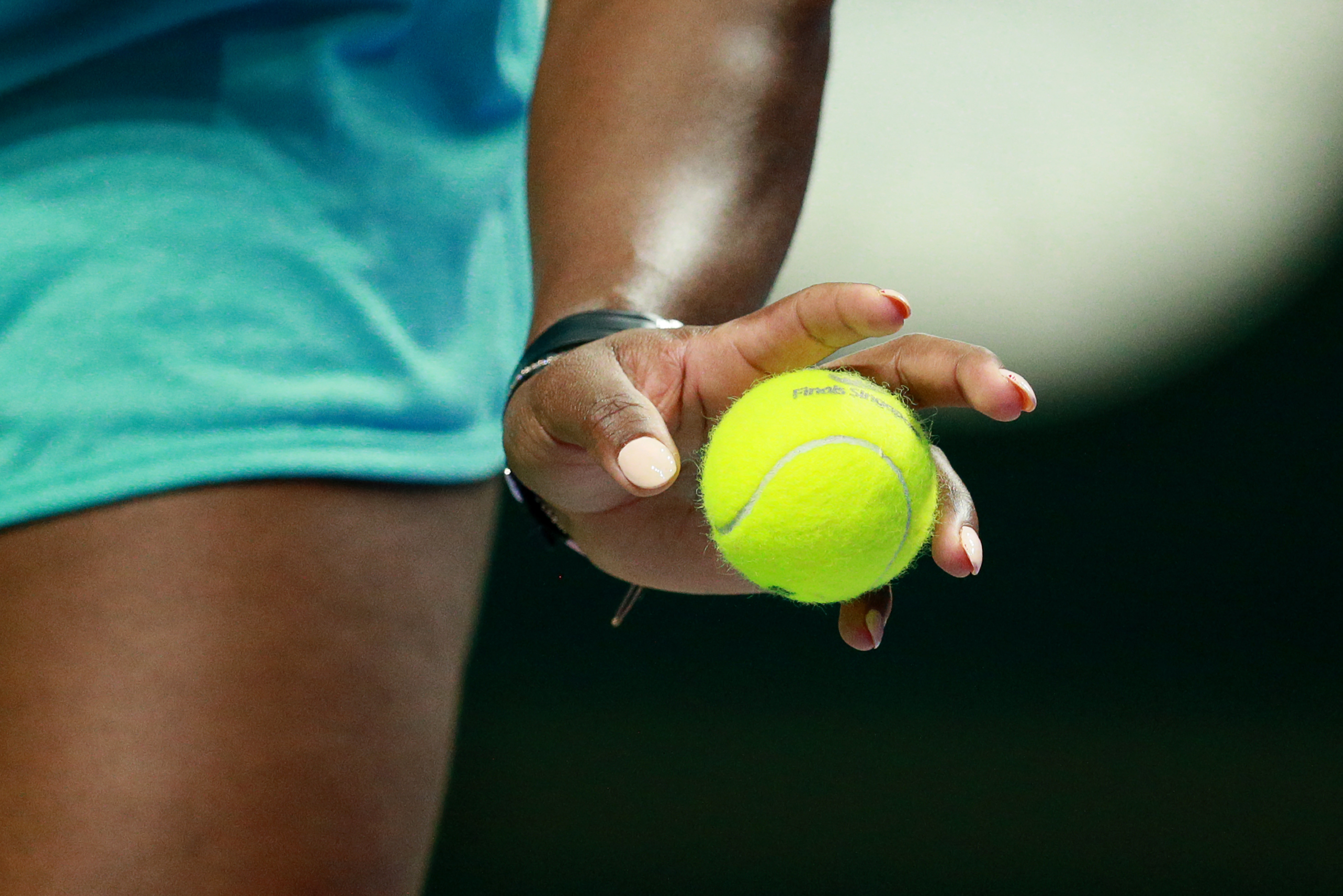 Серена Уильямс держит в руках теннисный мяч. Фото: &copy; РИА Новости/Антон Денисов