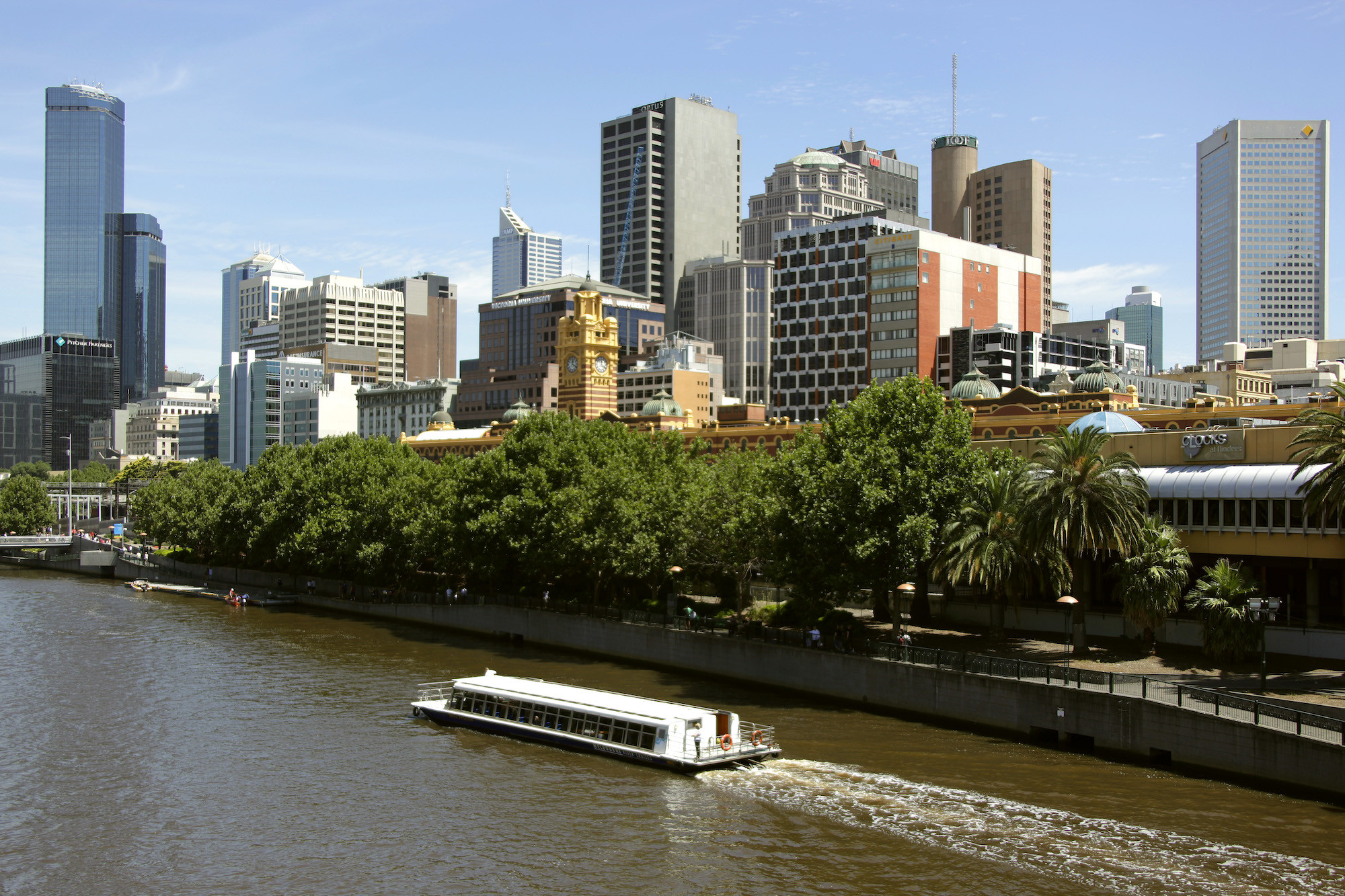 Вид на город Мельбурн со стороны реки Ярра. Фото: &copy; РИА Новости/Антон Денисов
