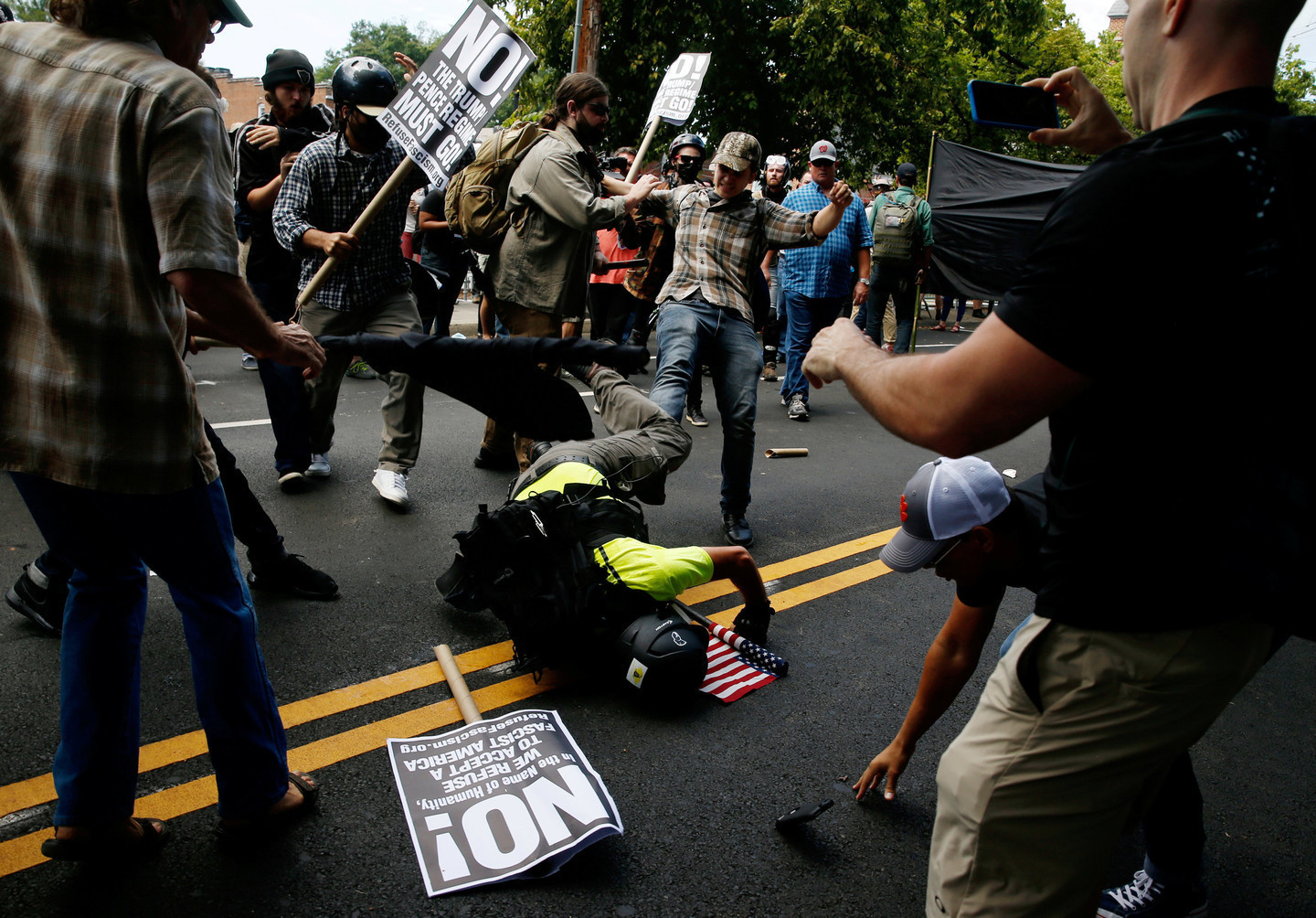 Беспорядки в Виргинии. Фото: &copy;&nbsp;REUTERS/Joshua Roberts
