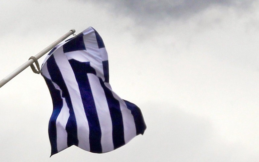 Флаг Греции. Фото: &copy; REUTERS/Yannis Behrakis