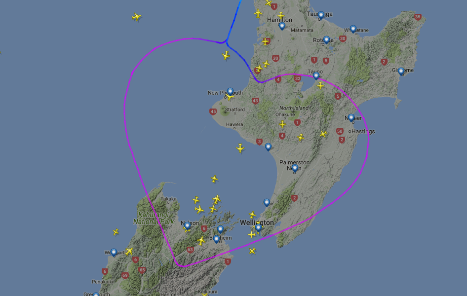 Маршрут самолёта на сайте Flightradar24. Фото: &copy; Flightradar24