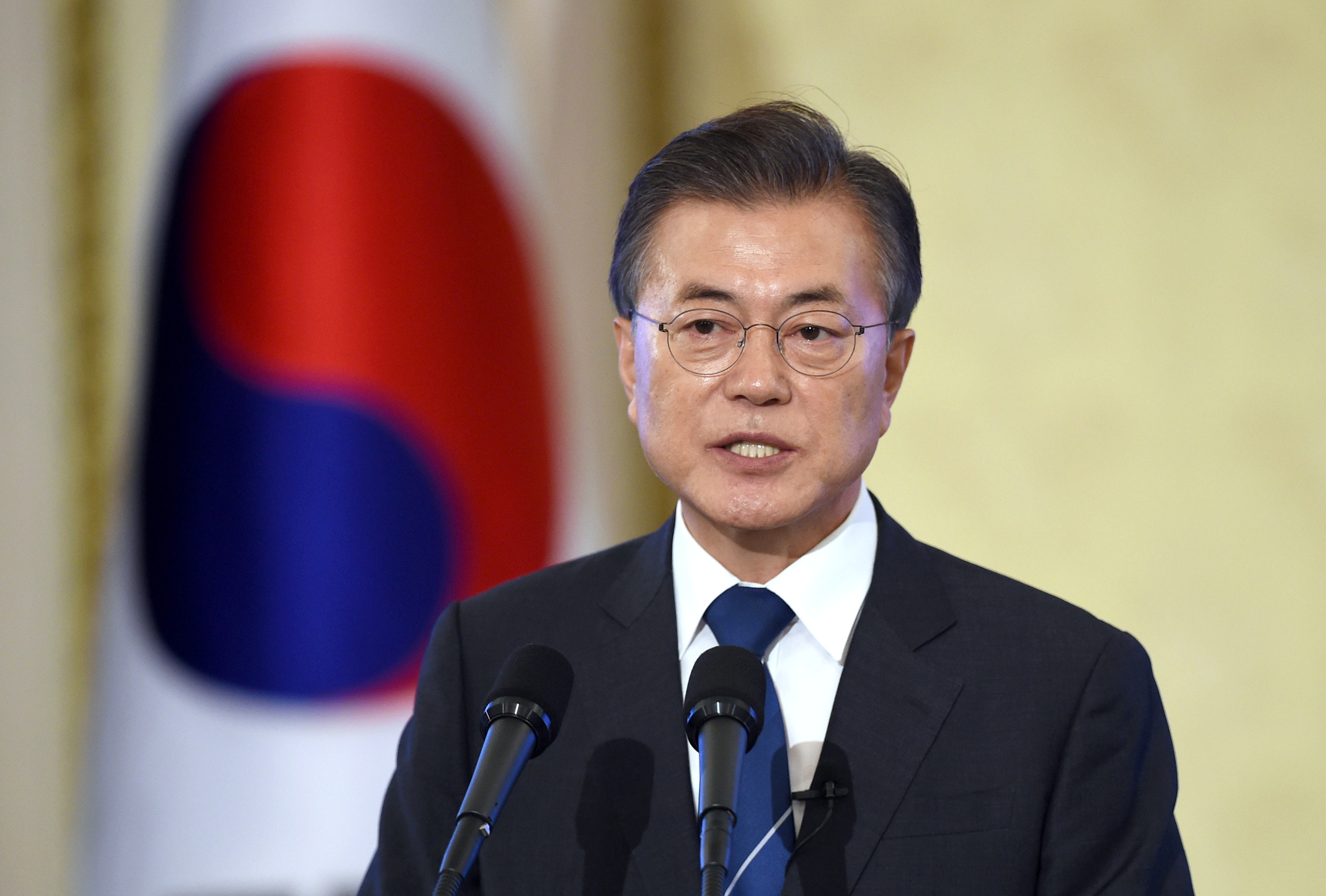 Президент Южной Кореи Мун Чжэ Ин. Фото: &copy;&nbsp;REUTERS/JUNG Yeon-Je/Pool