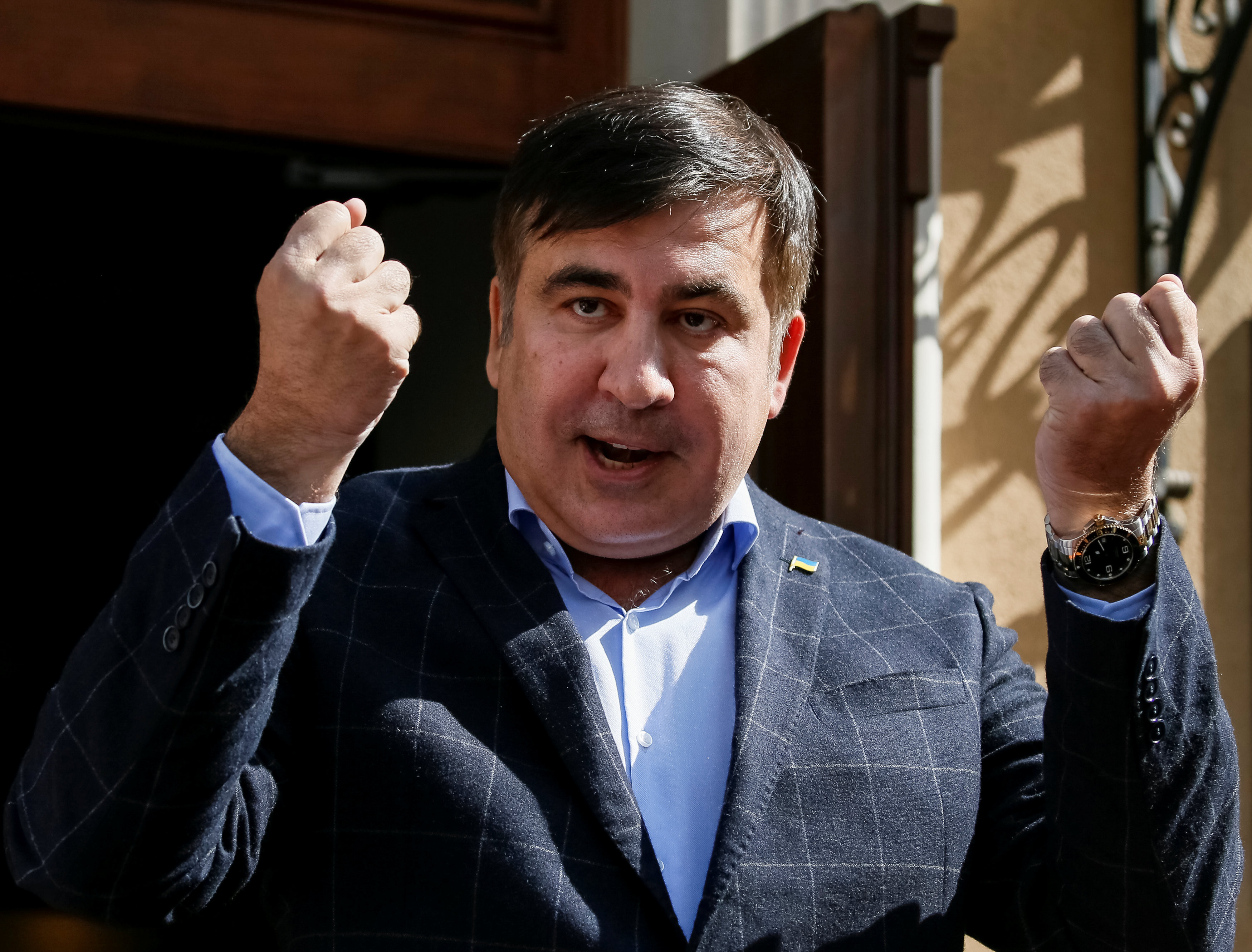 Бывший президент Грузии экс-губернатор Одесской области Михаил Саакашвили. Фото: &copy; REUTERS/Gleb Garanich