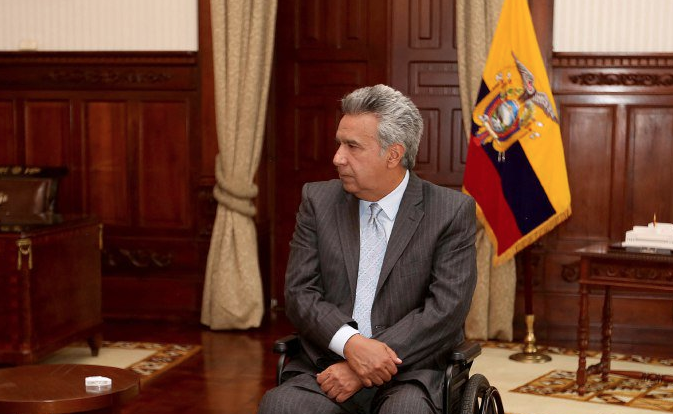Президент Эквадора Ленин Морено. Фото: &copy; Twitter/Len&iacute;n Moreno