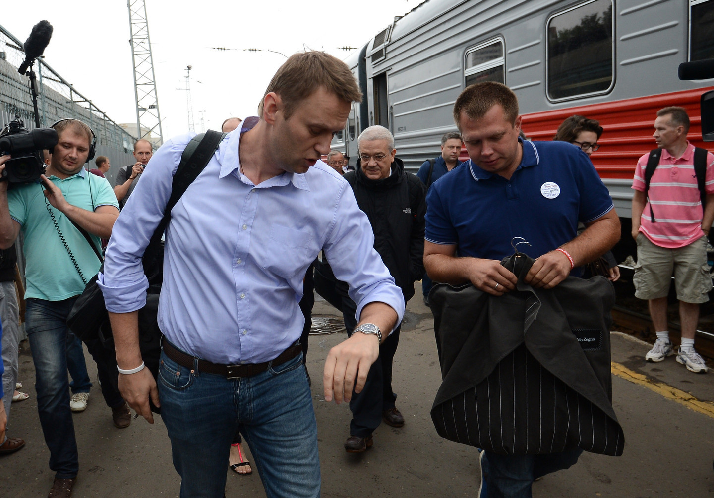 Алексей Навальный (слева) и Николай Ляскин (справа). Фото: &copy;РИА Новости/Рамиль Ситдиков