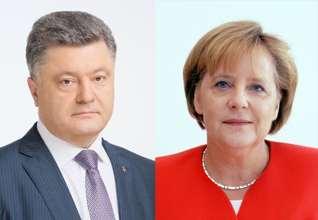 Пётр Порошенко и Ангела Меркель. Фото: пресс-служба президента Украины