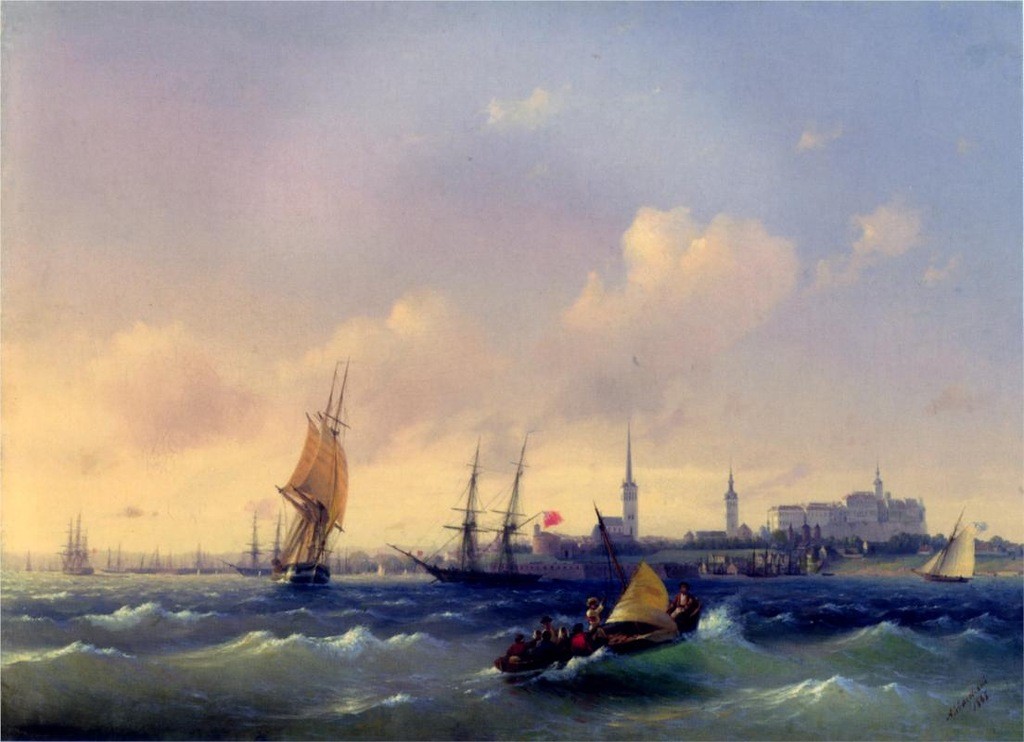 Картина Иван Айвазовского "Вид на Ревель", 1845г.
